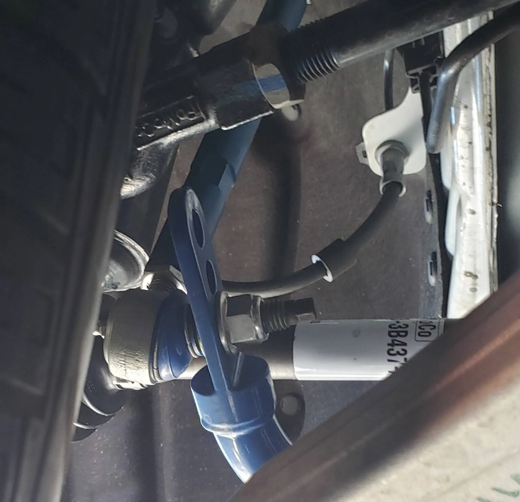 Ford Mustang Mach-E Steeda Front Sway Bar! It is awesome. Transforms the car into what it should be. 20220923_153007