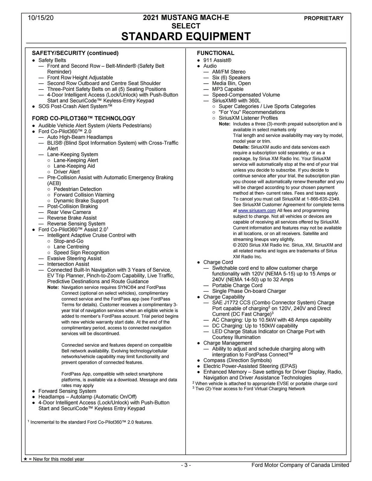 Ford Mustang Mach-E [Canada] 2021 Mach-E Order Guide 2021 Mustang Mach-E Order Guide (Canada)_page_03