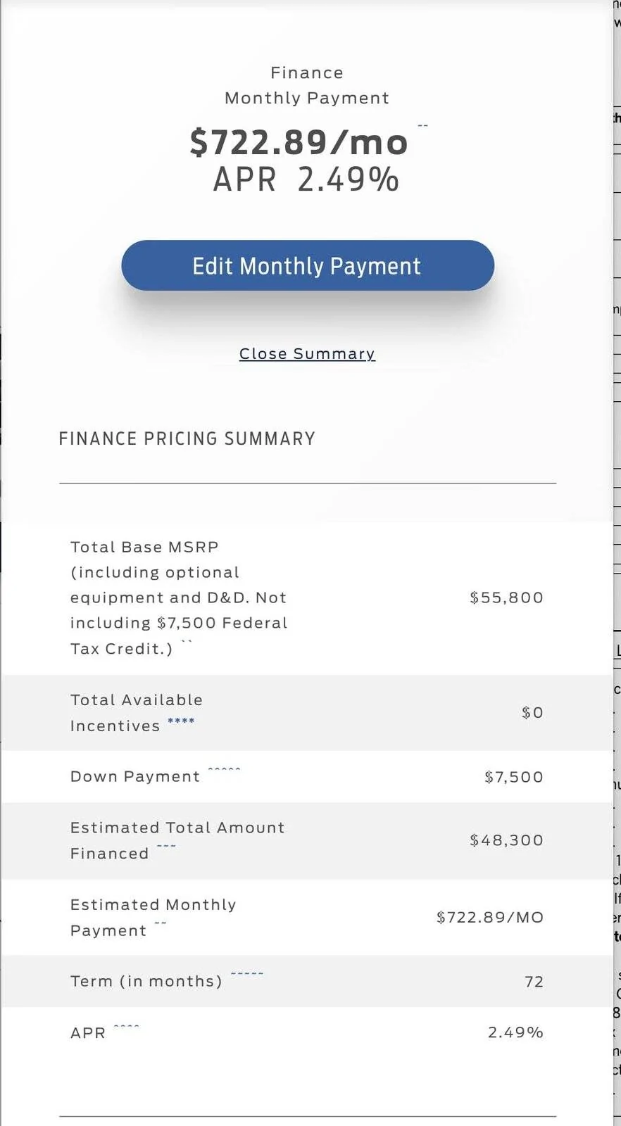 Ford Mustang Mach-E Mach-E Financing and RCL Leasing Program Announced MachE Premium AWD ER Purchas