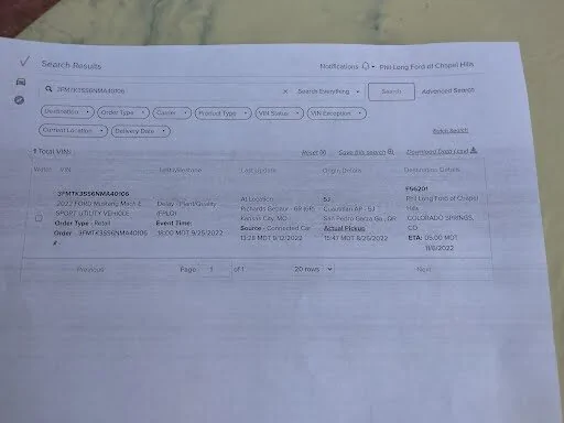 Ford Mustang Mach-E 07/25/22 Build week chat attachment