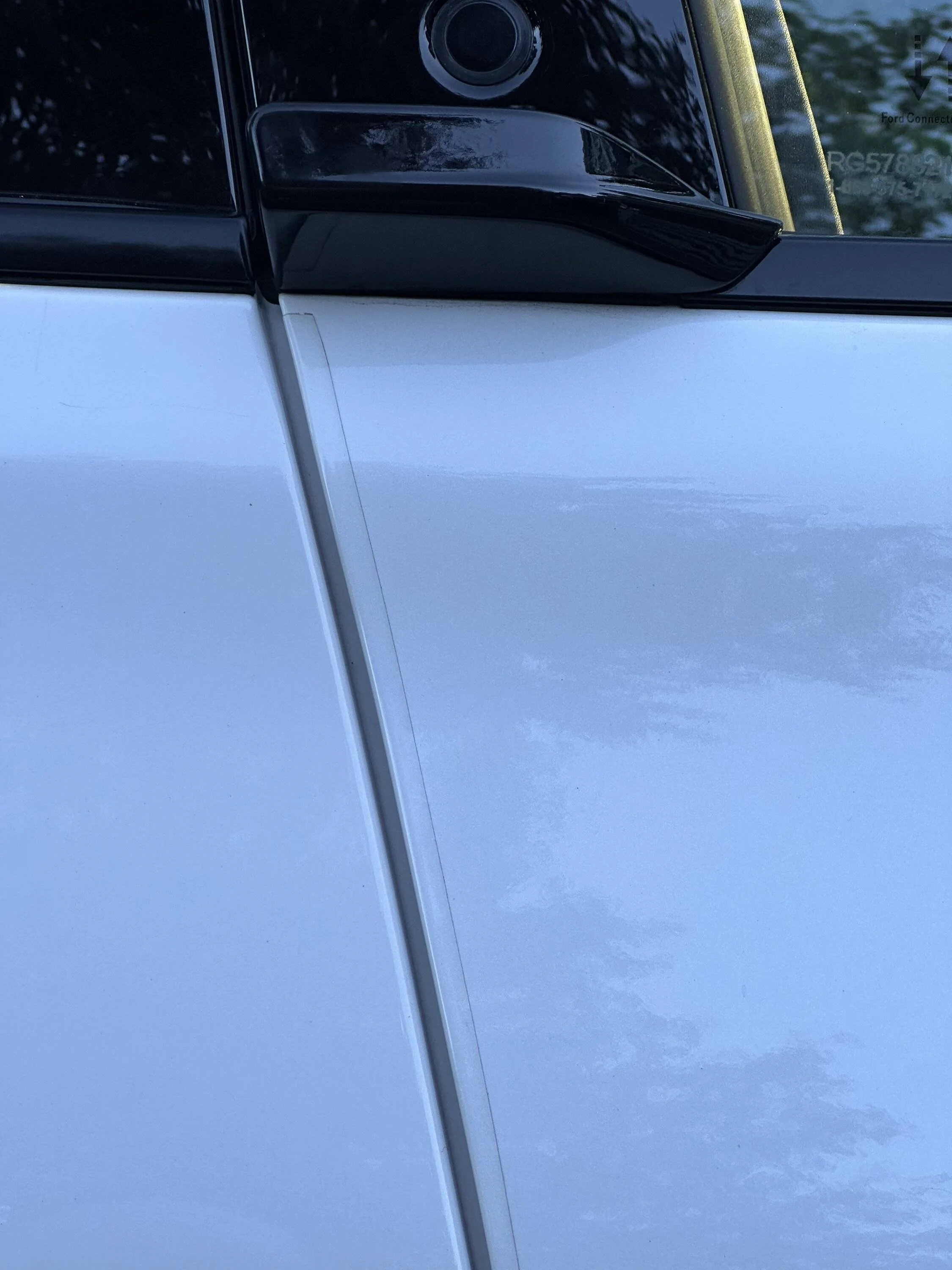 Ford Mustang Mach-E Clear door edge guard 68519428-1C62-4351-B9B5-FFDA79BF500F