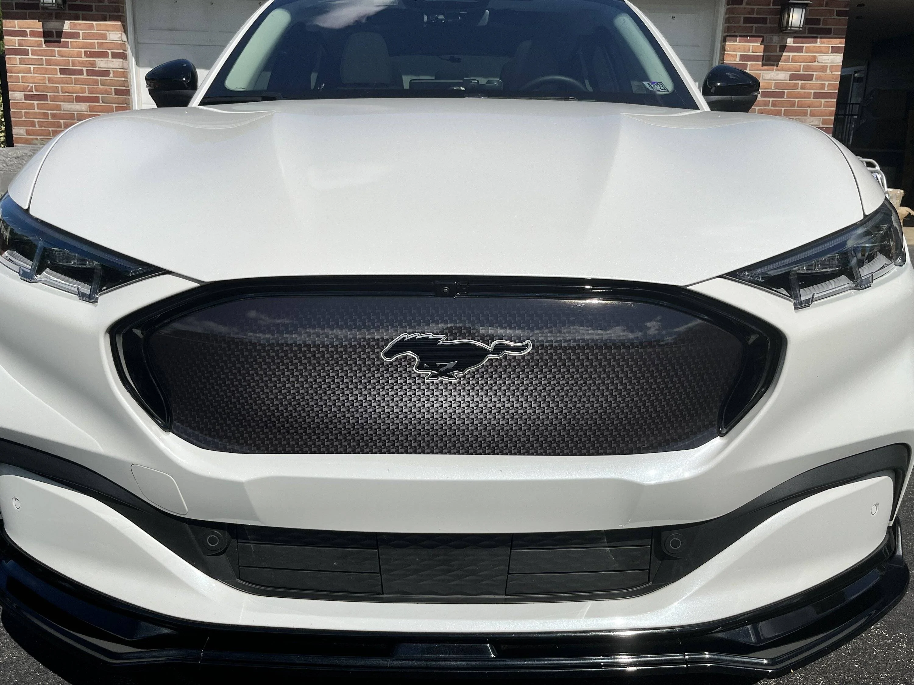 Ford Mustang Mach-E Tint and Grille wrap done 82544D94-E099-46AB-B655-C32C6AA19D03