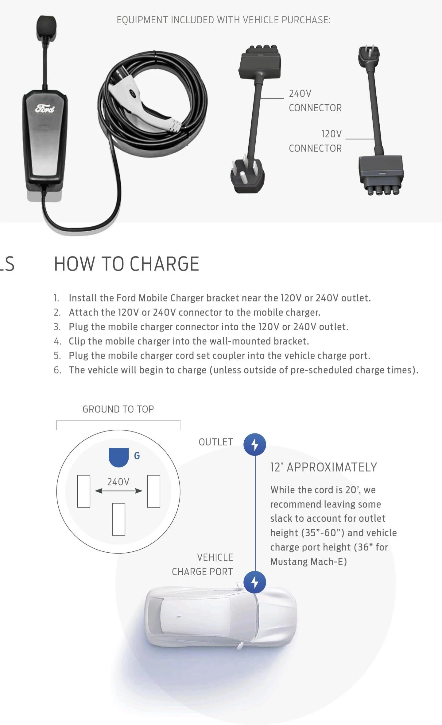 Ford Mustang Mach-E How long the charge cable come with MME Screenshot_20220930-000017