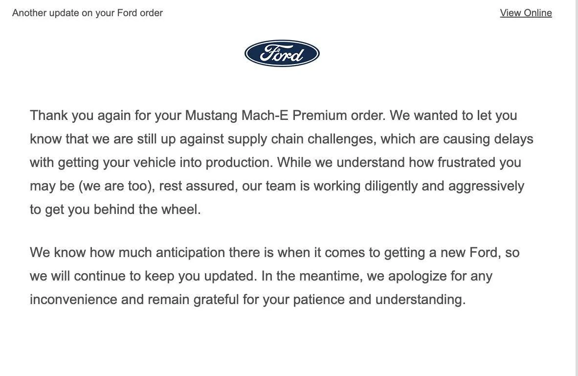 Ford Mustang Mach-E 8/22/22 build week gang thread 1664830948072
