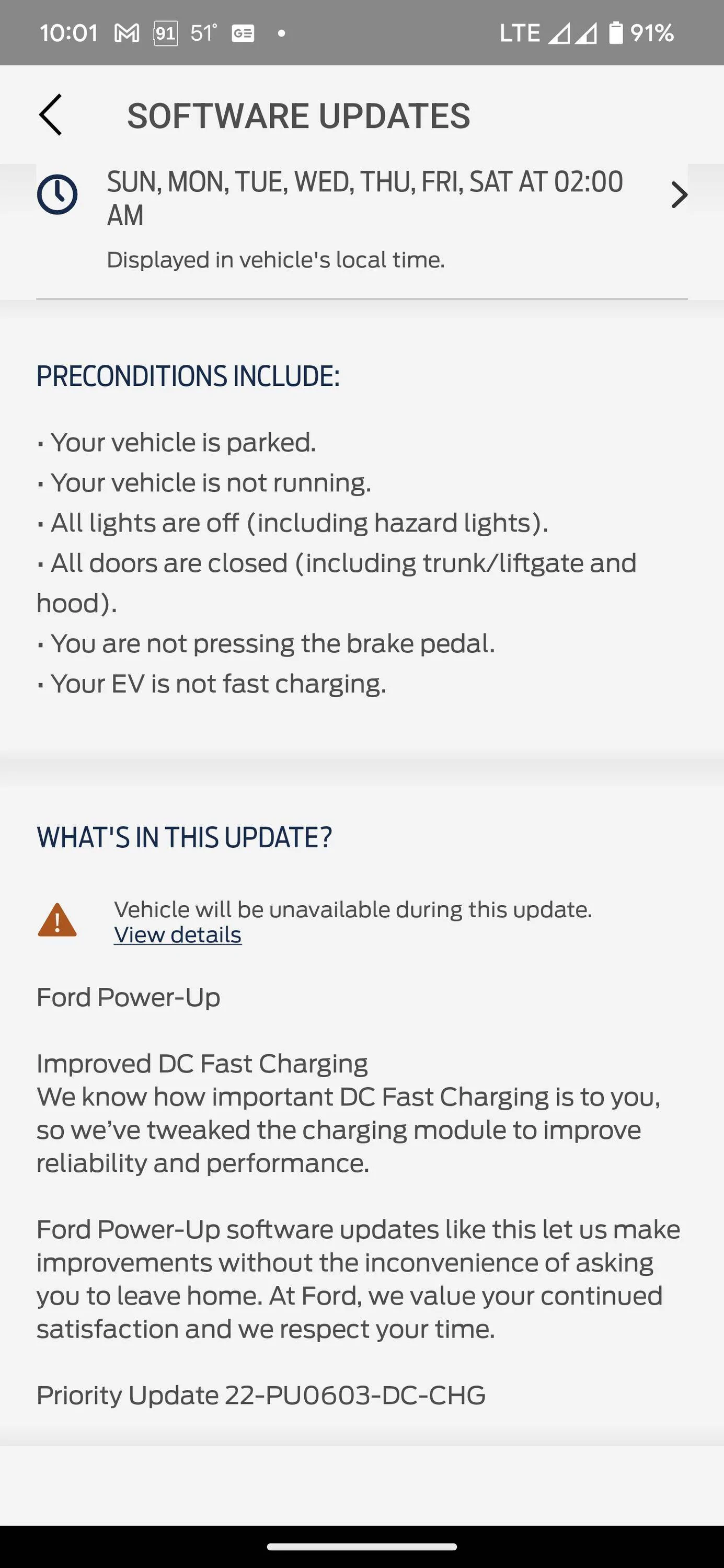 Ford Mustang Mach-E New OTA software  update includes Improved DC Fast Charging Screenshot_20221004-100117