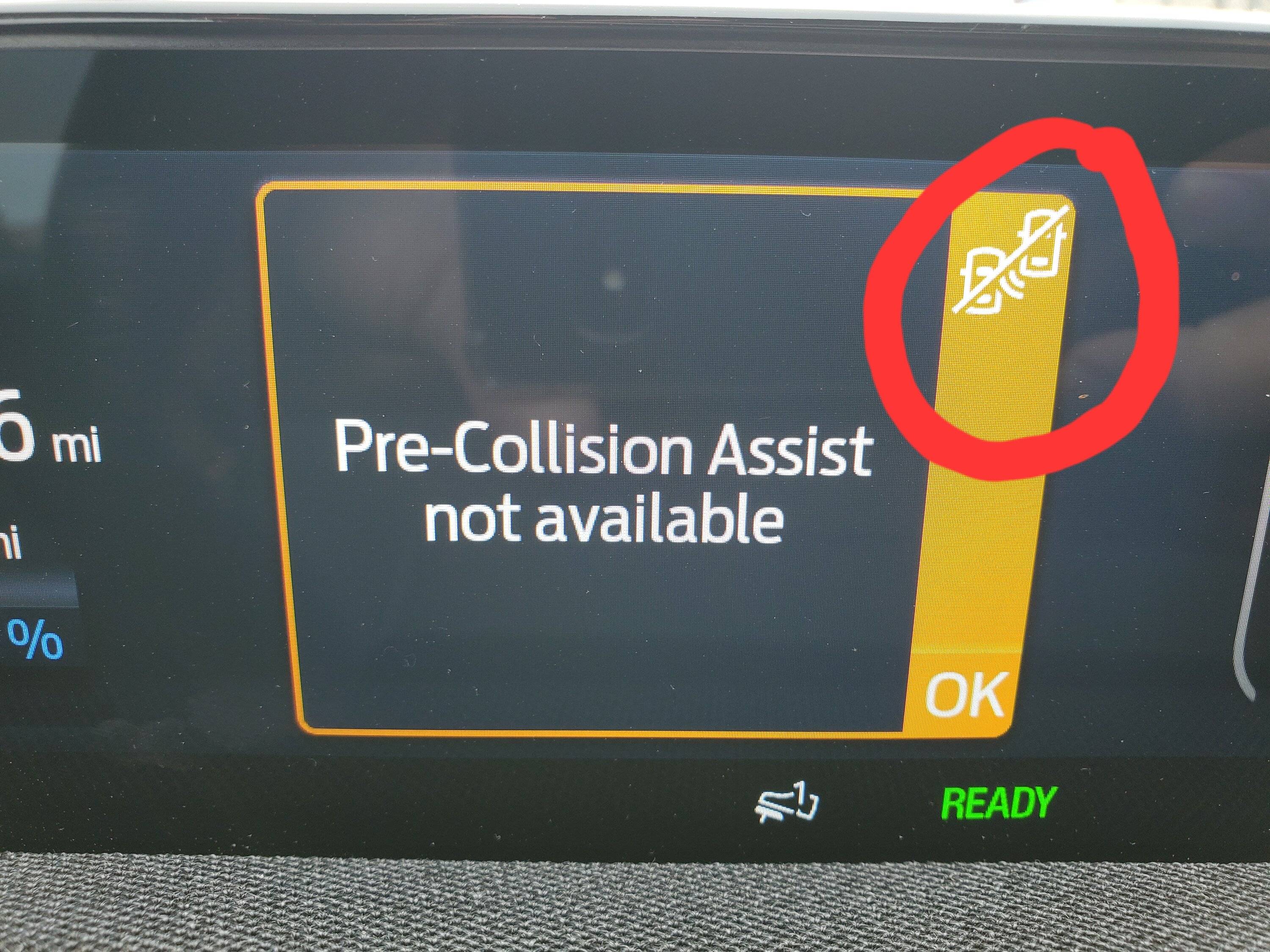 Ford Mustang Mach-E Front Camera Fault & Pre-Collision Assist Not Available Errors Pre-collision fault