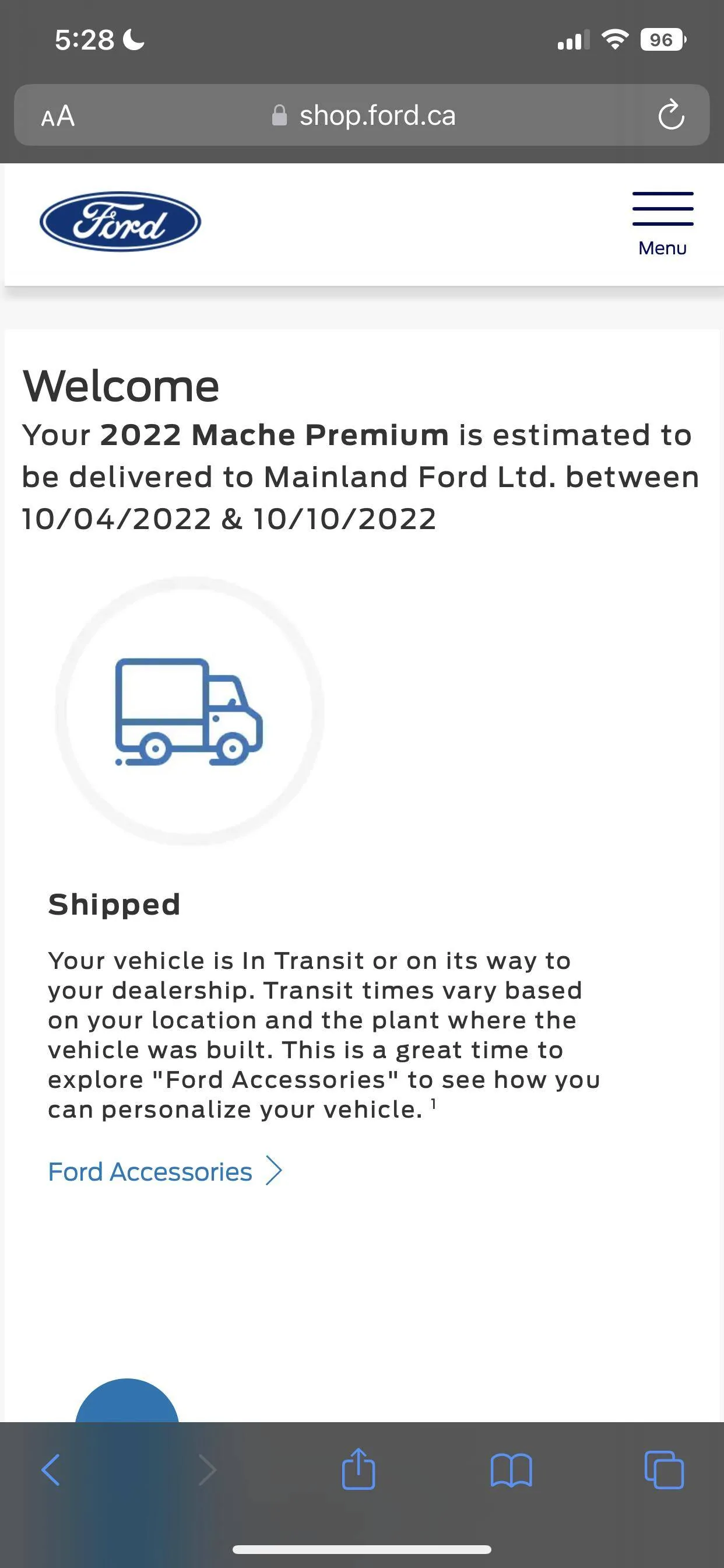 Ford Mustang Mach-E Canada order timeline 9B8D625E-DD7C-4FAC-890E-659161101FA0