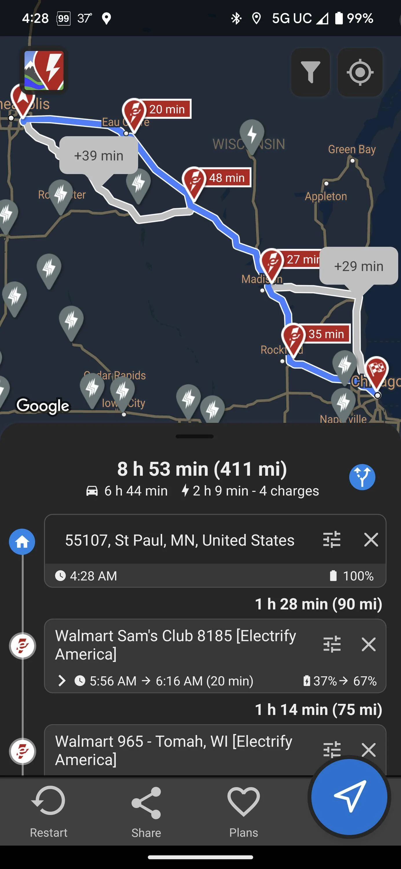 Ford Mustang Mach-E Wife no longer wants the ordered MME after road trip in my Lightning ! Screenshot_20221006-042838