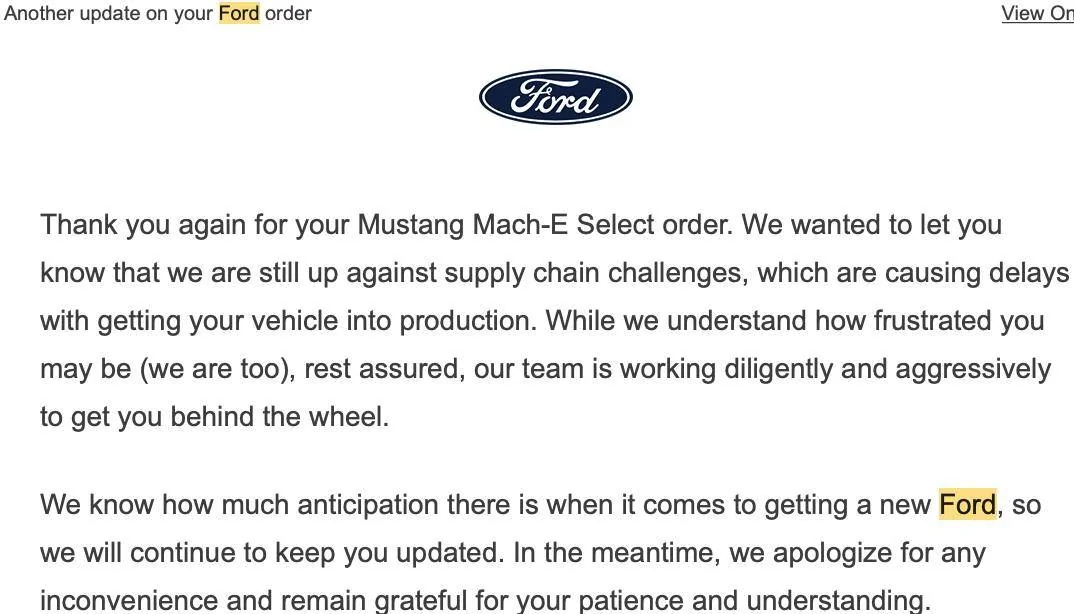 Ford Mustang Mach-E Mach E Ordered But NOT scheduled yet Screen Shot 2022-10-04 at 10.38.03 AM