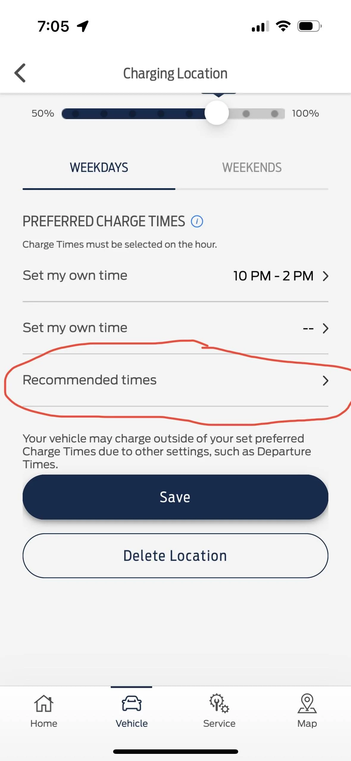 Ford Mustang Mach-E FordPass Recommended Charge Times E36A0940-88CB-4231-9A58-6D5049BDC3B8