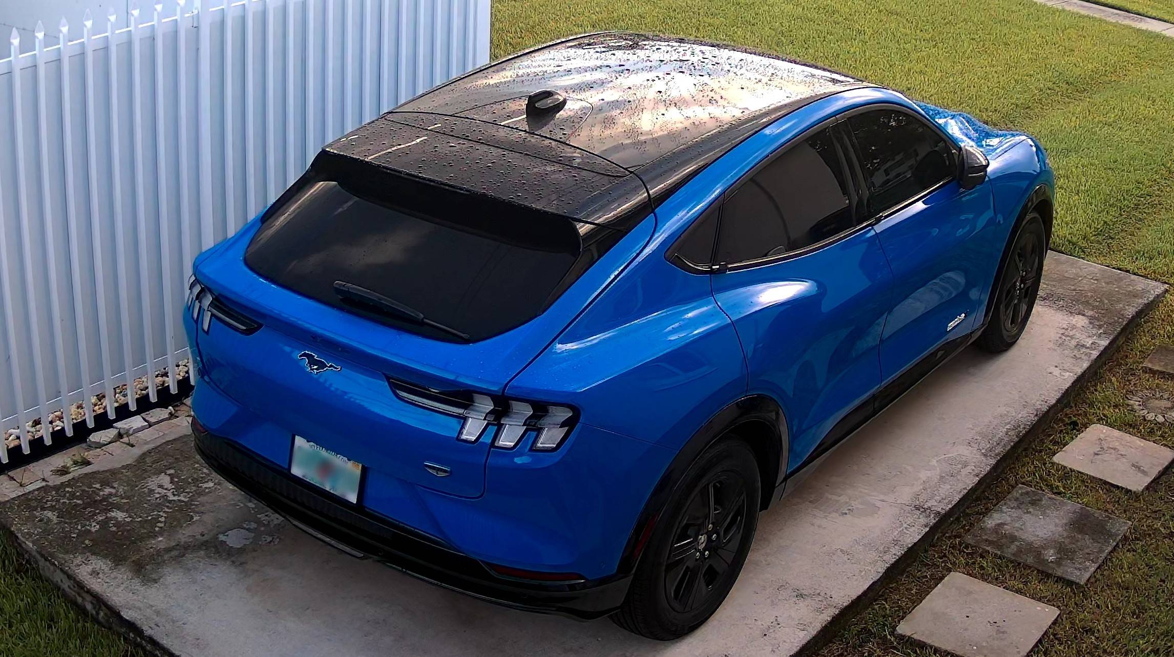 Ford Mustang Mach-E GRABBER BLUE Mach-E Photos aboveshift1