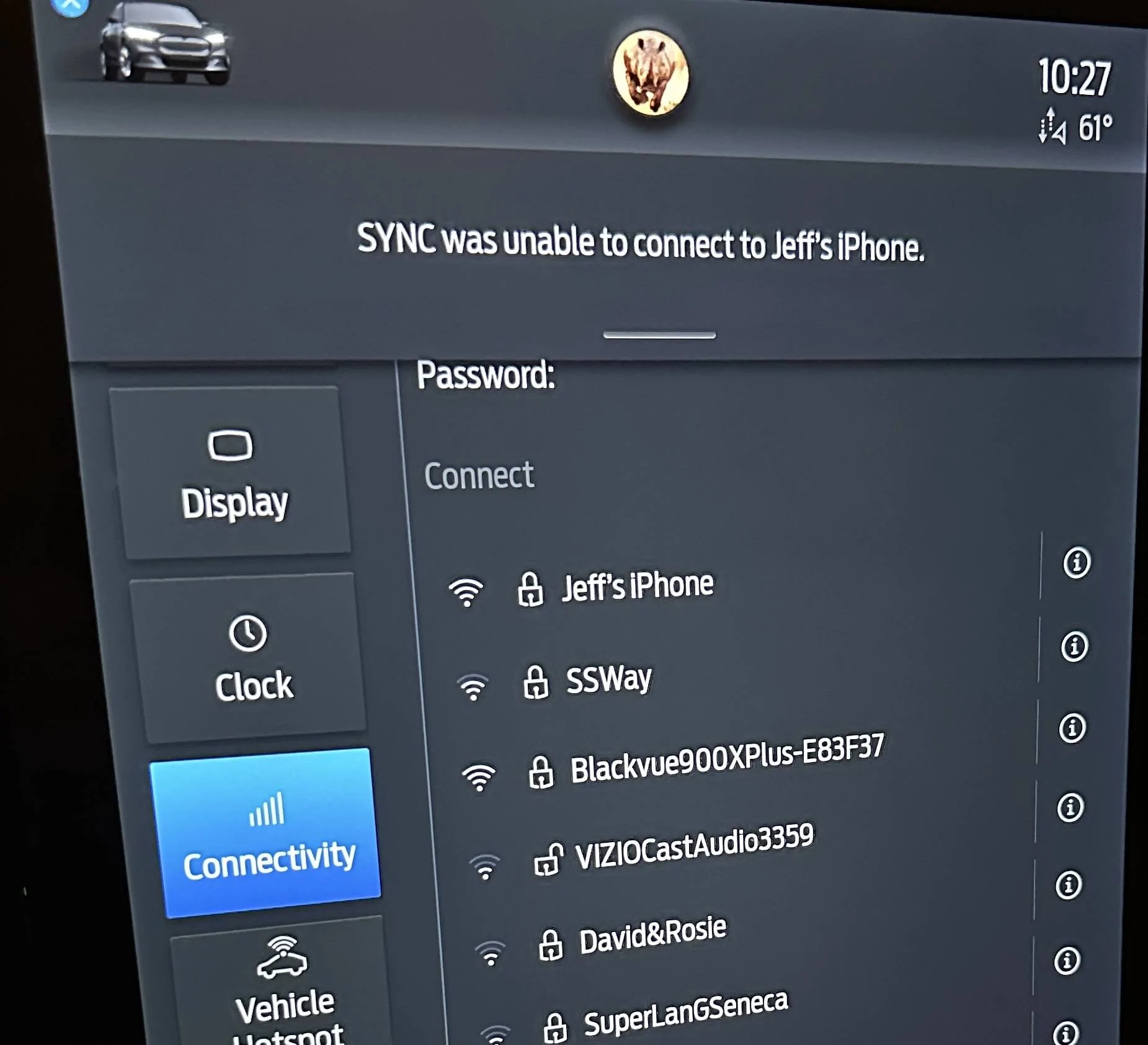Ford Mustang Mach-E UPDATE[imperfect resolution?] Wifi won't connect to Verizon iPhone Hotspot 512EE69A-FE17-46F9-8363-DB725D8983E2