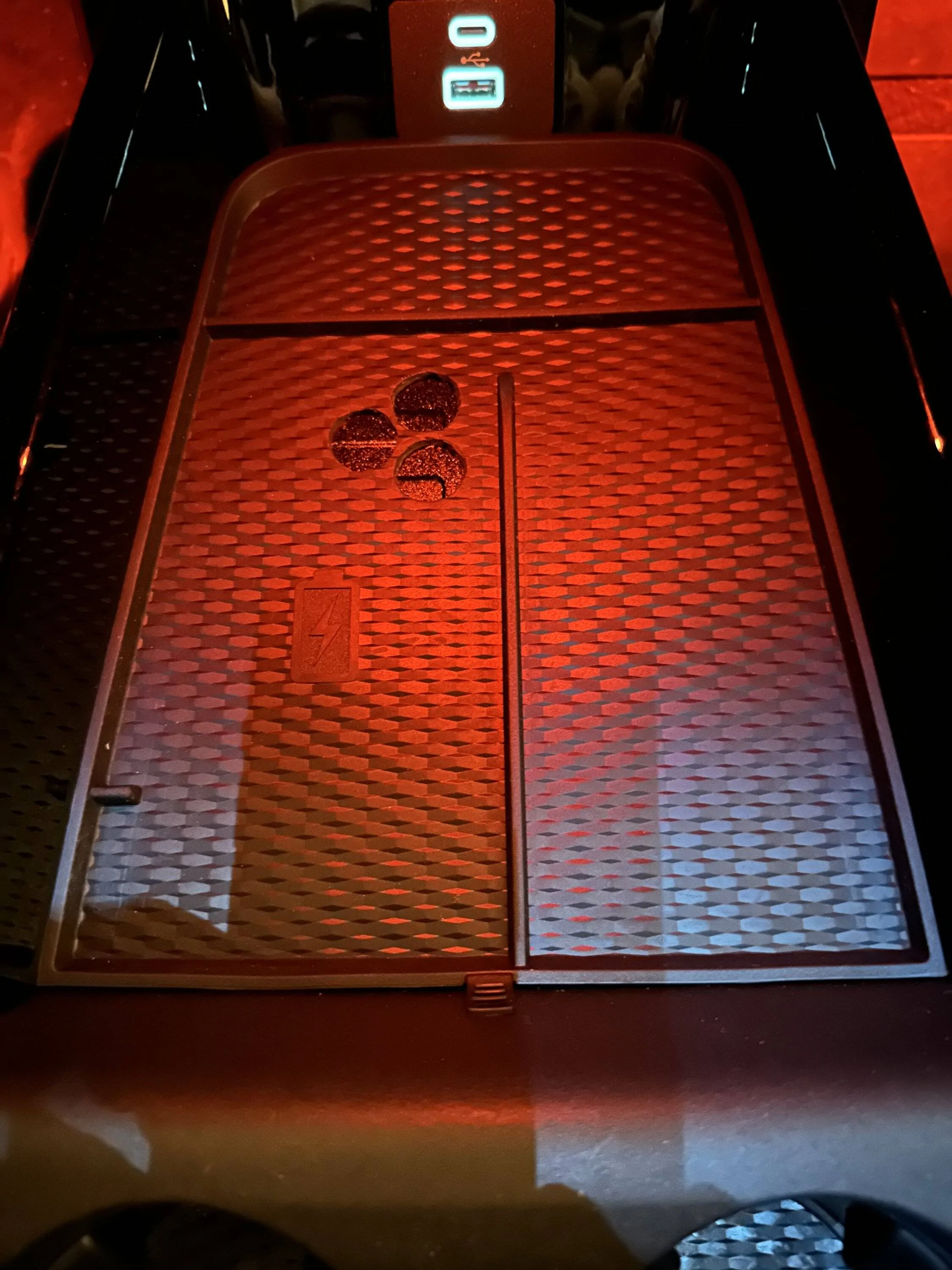 Ford Mustang Mach-E Solution to phone slipping off the charging pad! 📱 3DBF5281-0AE3-463F-9D4B-6156AE4FE582