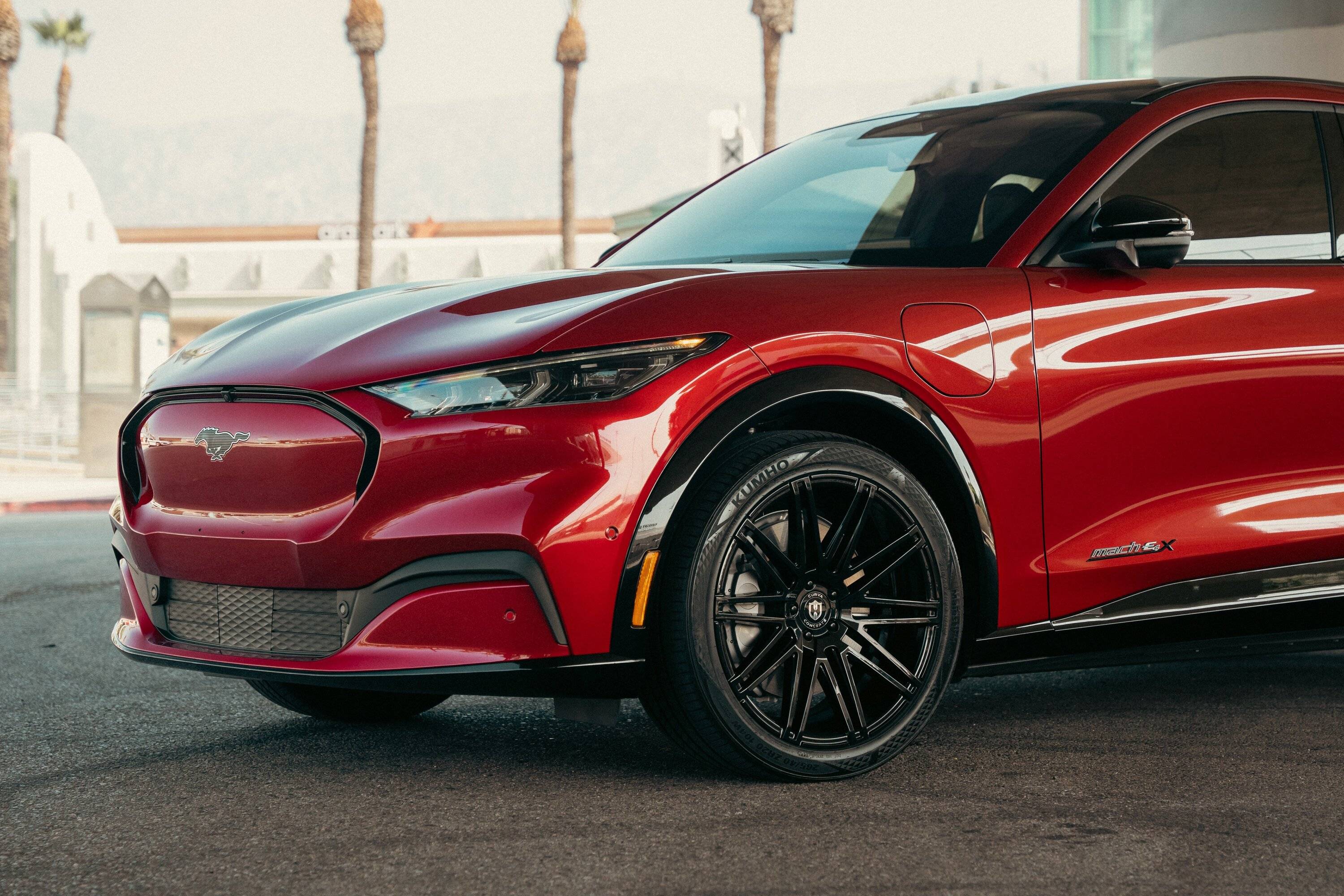 Ford Mustang Mach-E RAPID RED METALLIC Mach-E Photos 2022 Ford Mach-e (Curva - Front) v2