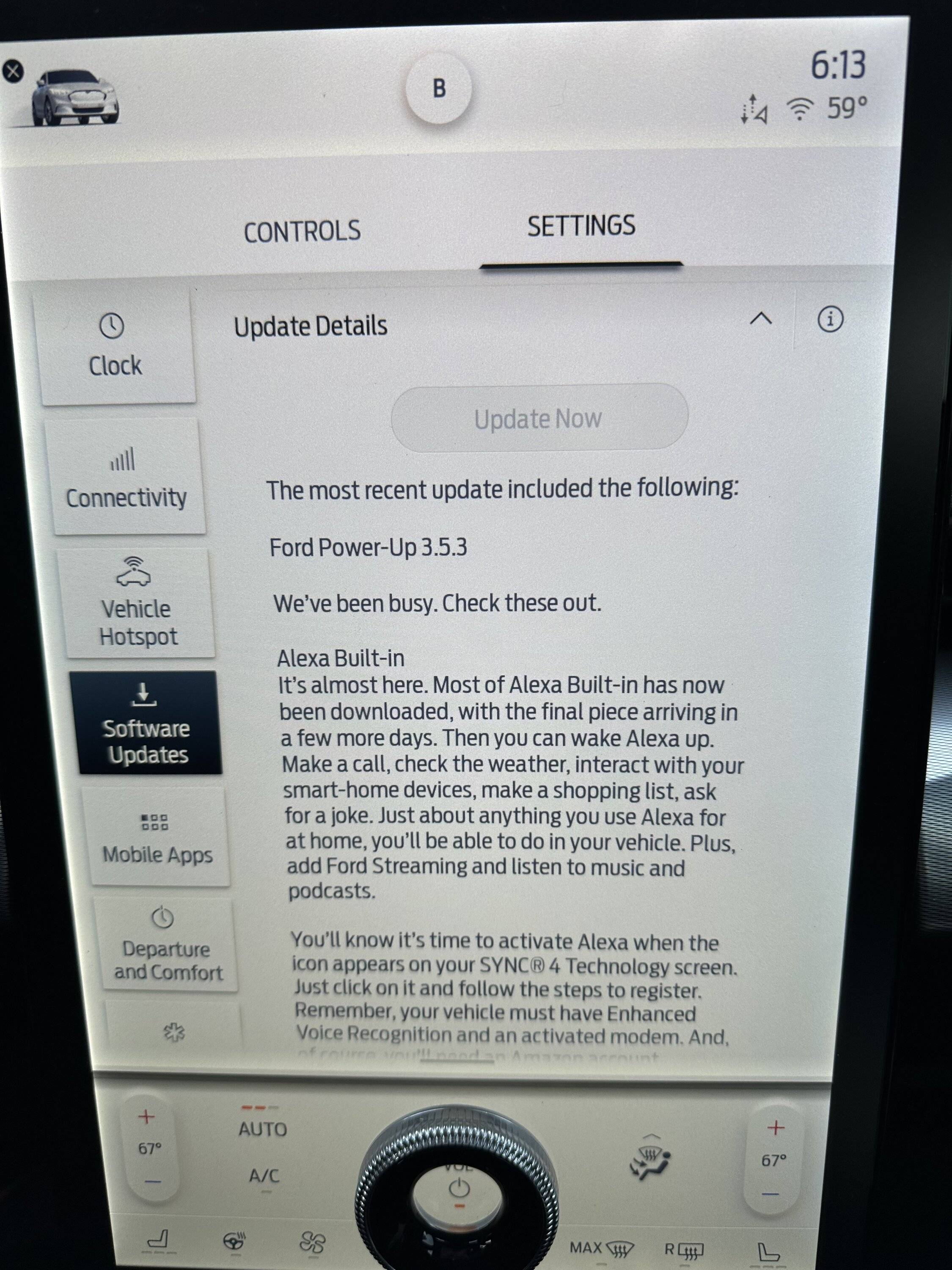 Ford Mustang Mach-E Update Now Button Disabled 5B38CA1B-E1F6-43D5-A572-2892F5DC11D2