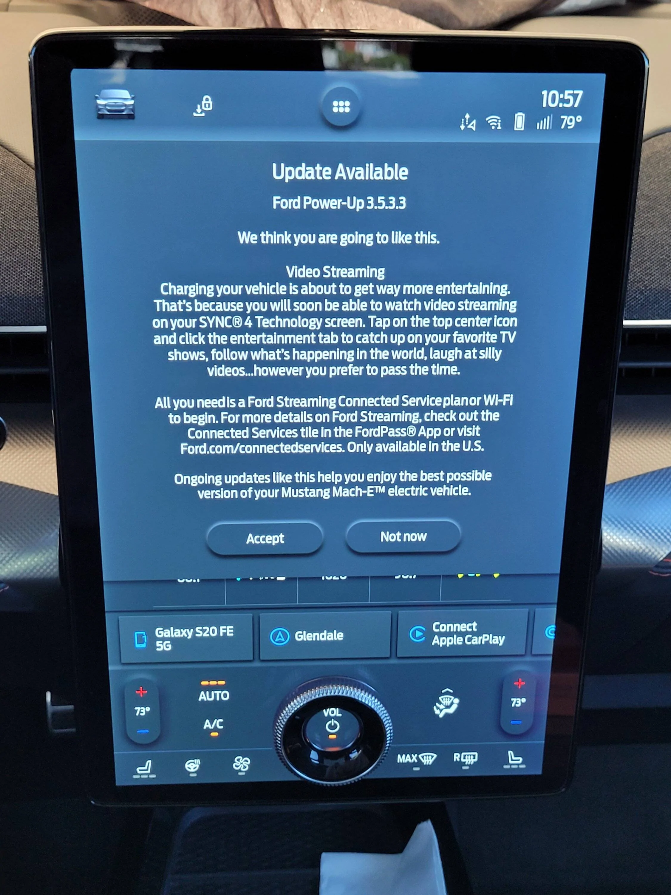 Ford Mustang Mach-E Update Now Button Disabled 20221017_105751