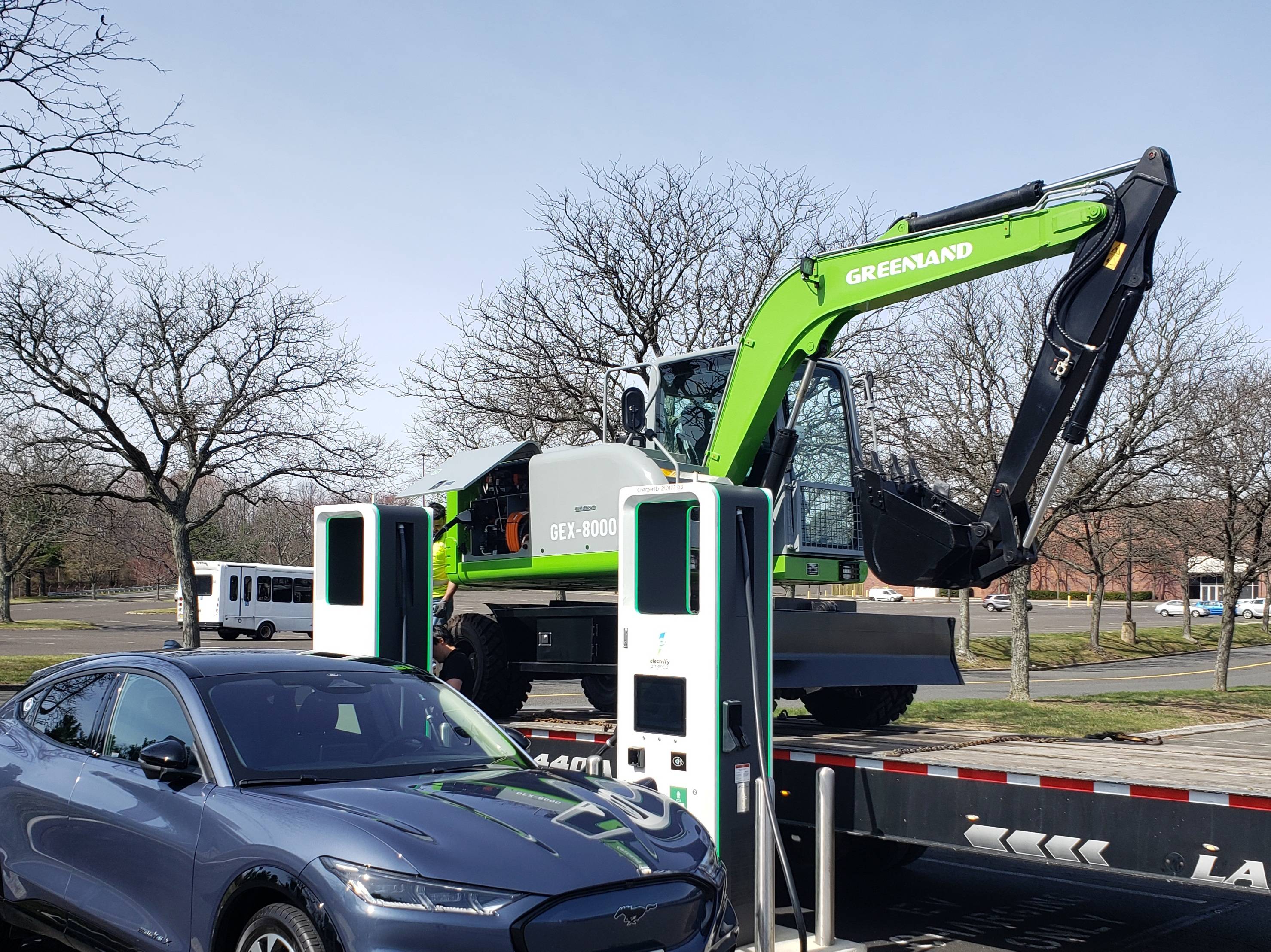 Ford Mustang Mach-E Wife saw this charging in VA: Nikola Semi 20220329_201852