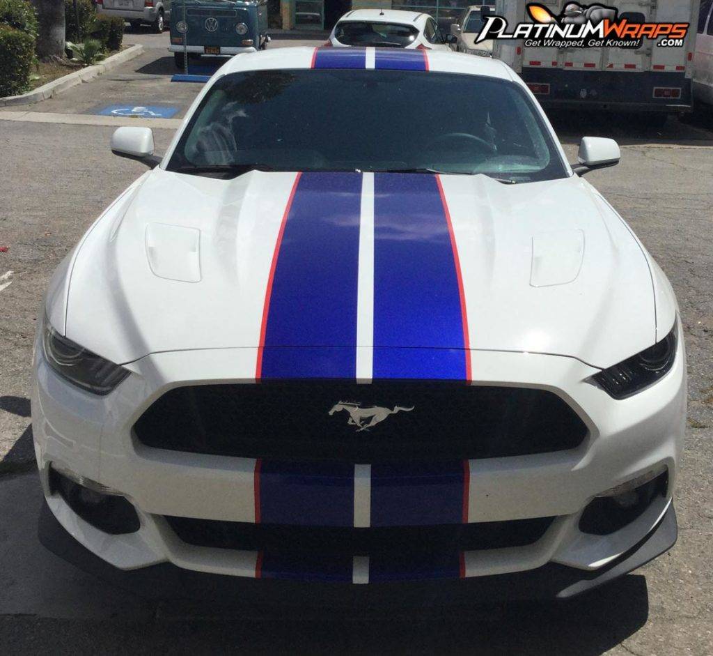Ford Mustang Mach-E Got my Blue Raspberry stripes on Star White GT! EF0B0B8C-53E9-4BB9-86D8-0A62D247DC98