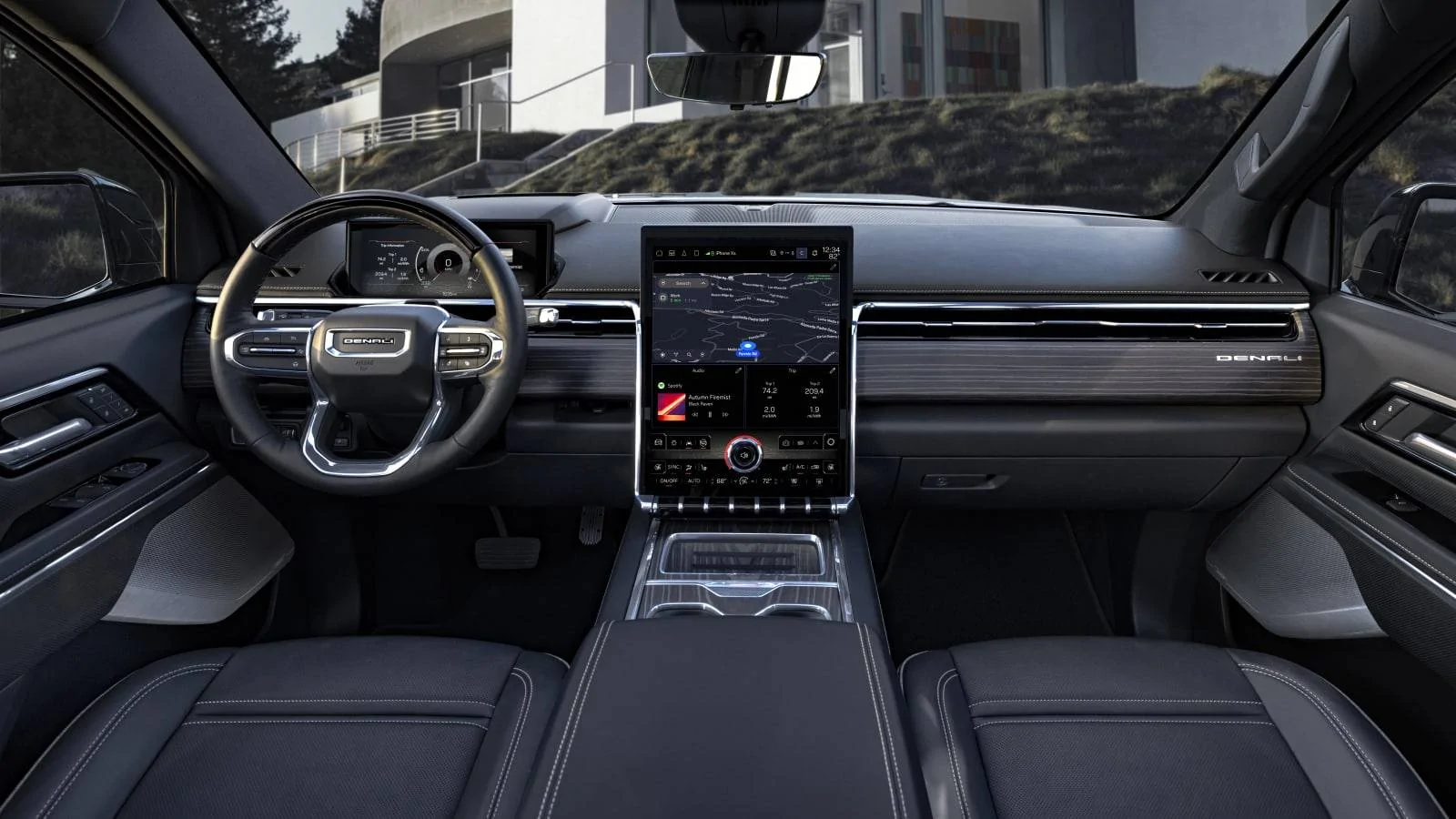 Ford Mustang Mach-E Mach-E interior vs. 2024 GMC Sierra EV Denali interior 2024-Sierra-EV-Denali-Edition-1-09