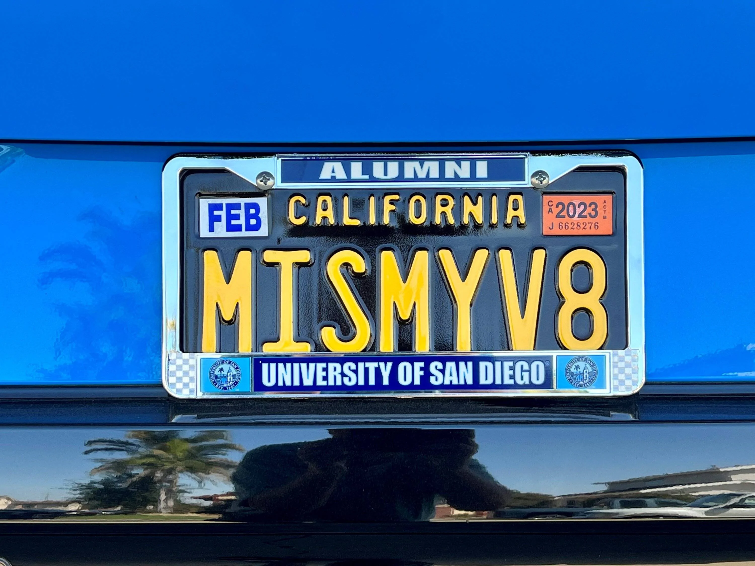 Ford Mustang Mach-E California Personalized Plates MISS
