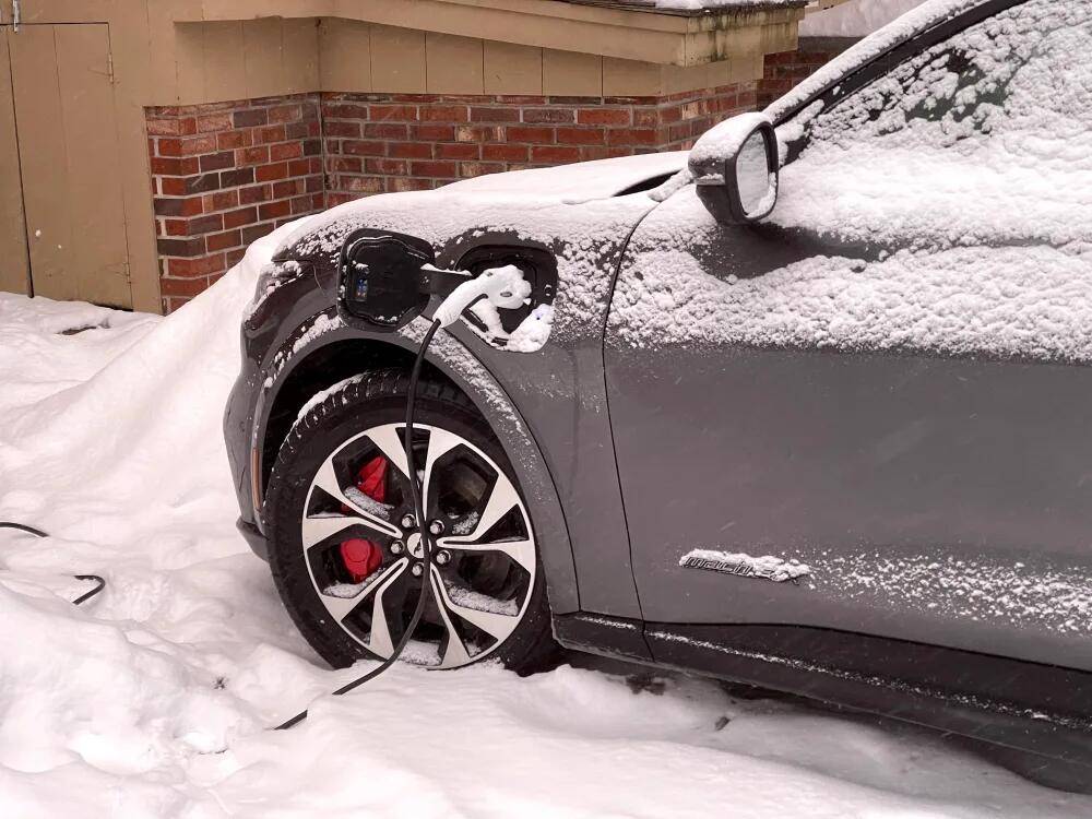 Ford Mustang Mach-E Charge port cover for winter (magnets won't hold) 1666380580781