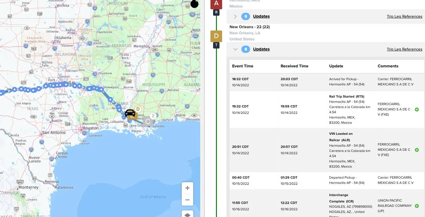 Ford Mustang Mach-E New Ford vehicle location tracking for New Car Delivery (available to dealers via VinView) 311873472_1841874406162411_1692568621581819979_n