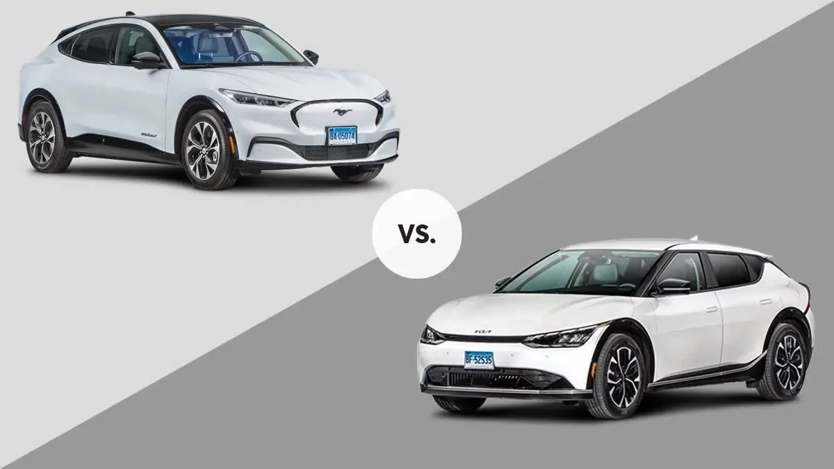 Ford Mustang Mach-E Consumer Reports:  Mach-E vs. Kia EV6 CR-Cars-InlineHero-FaceOff-Ford-MustangMachE-KiaEV6-v2-0922
