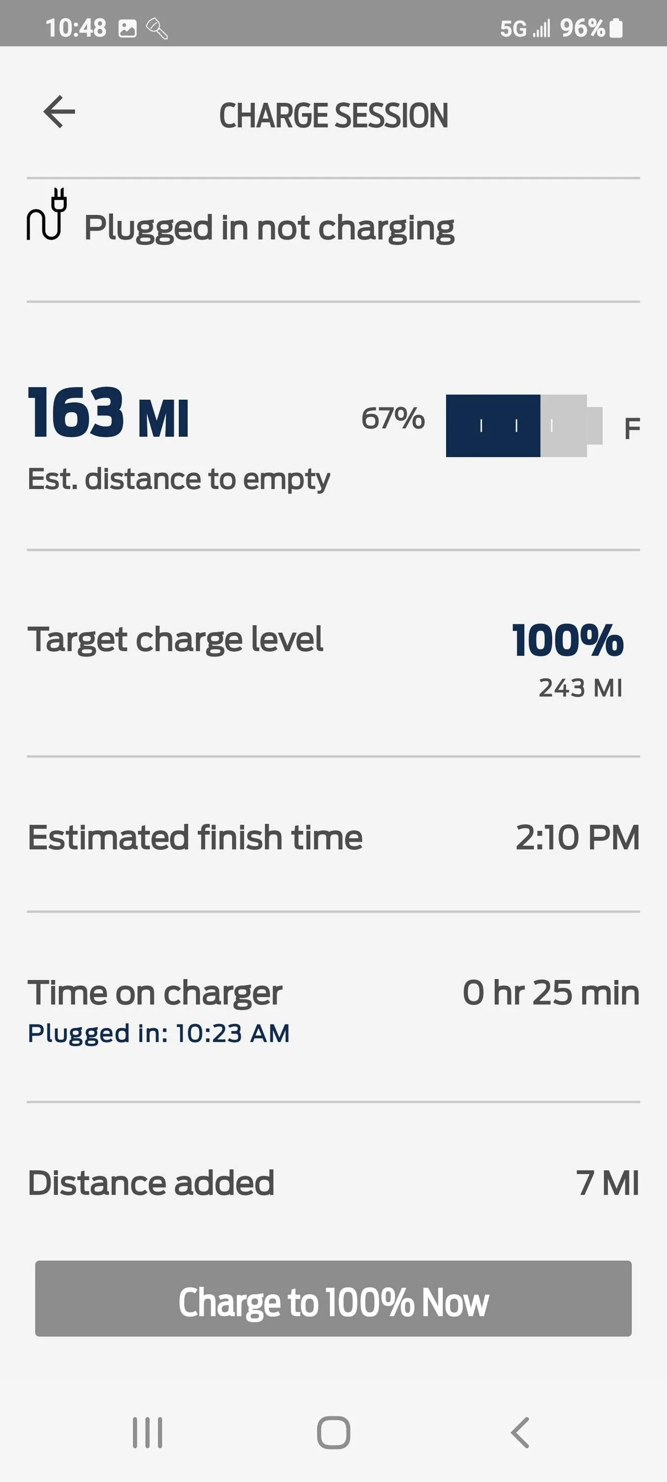 Ford Mustang Mach-E Chargepoint flex charger shutting off after a 5 to 10 minute charge. Screenshot_20221030-104857_FordPass
