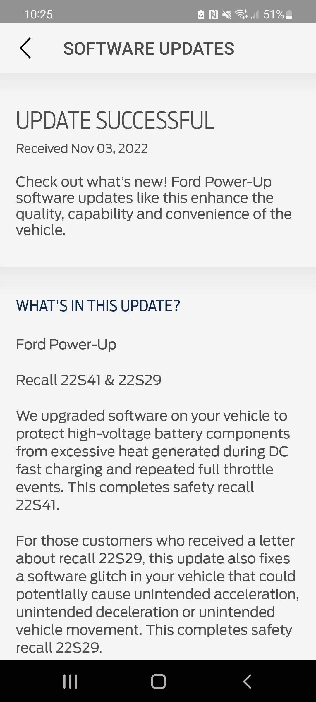 Ford Mustang Mach-E 22S41 & 22S29 Recall OTA Software will not install Screenshot_20221102-222520_FordPass