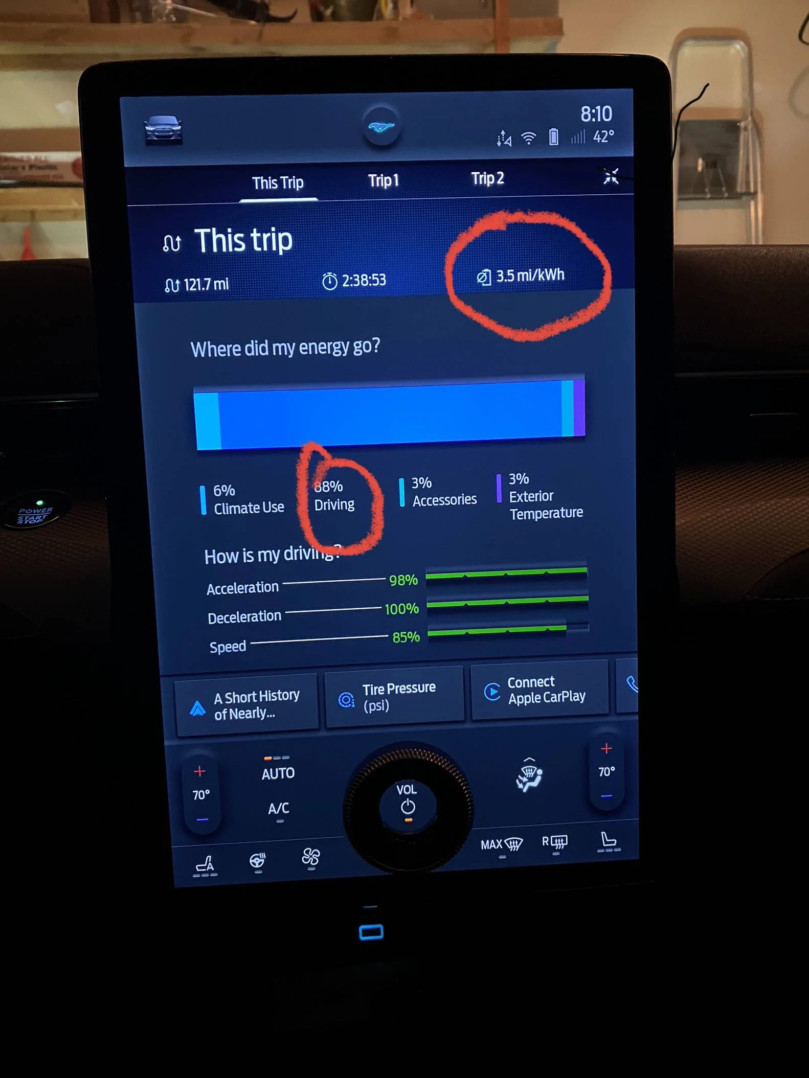 Ford Mustang Mach-E 2021 Efficiency Report for my Mach-E Standard AWD DB79E370-145D-42F5-B79D-001E62F89918