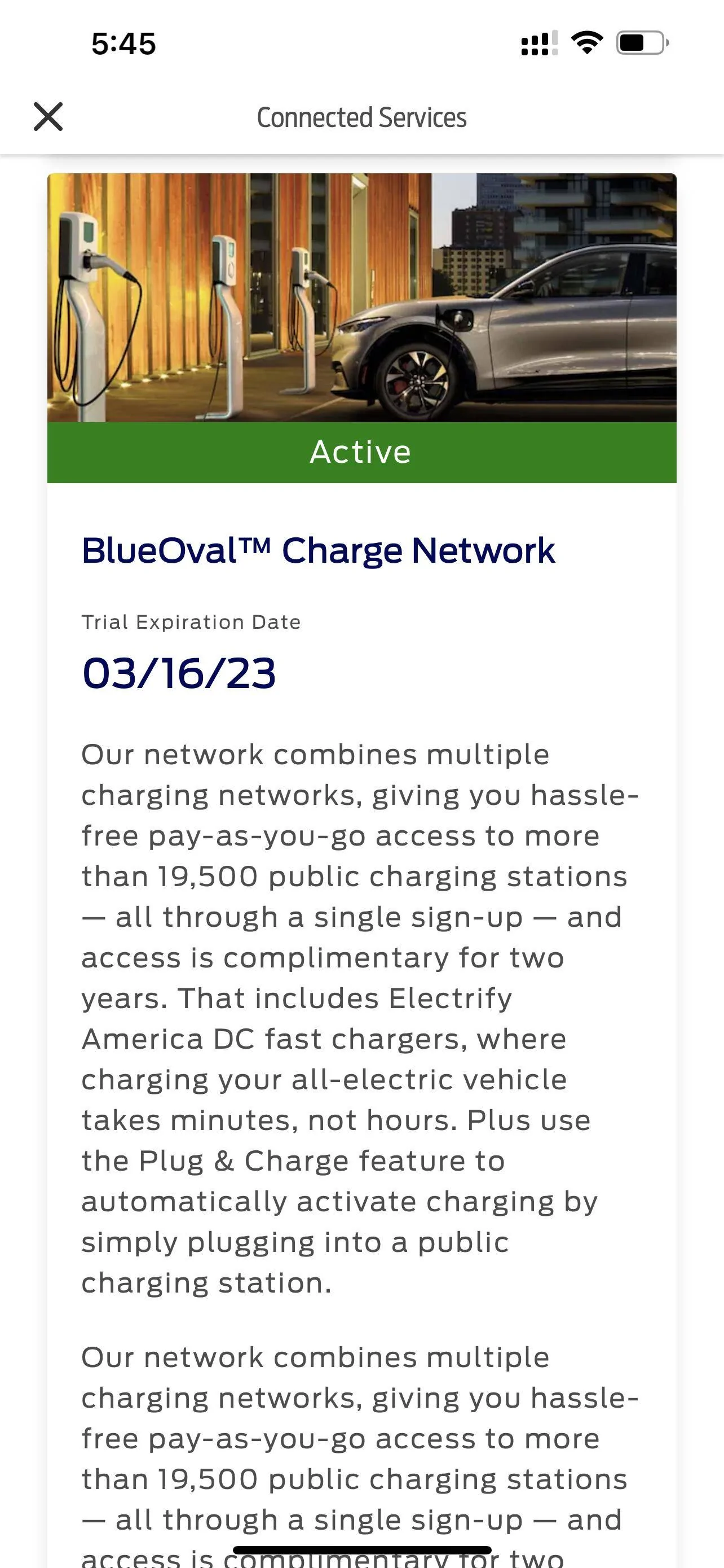 Ford Mustang Mach-E When does the 2 year free FordPass Charging Network start from? 3BEDA467-8A18-4B97-8643-C6696E1B6673
