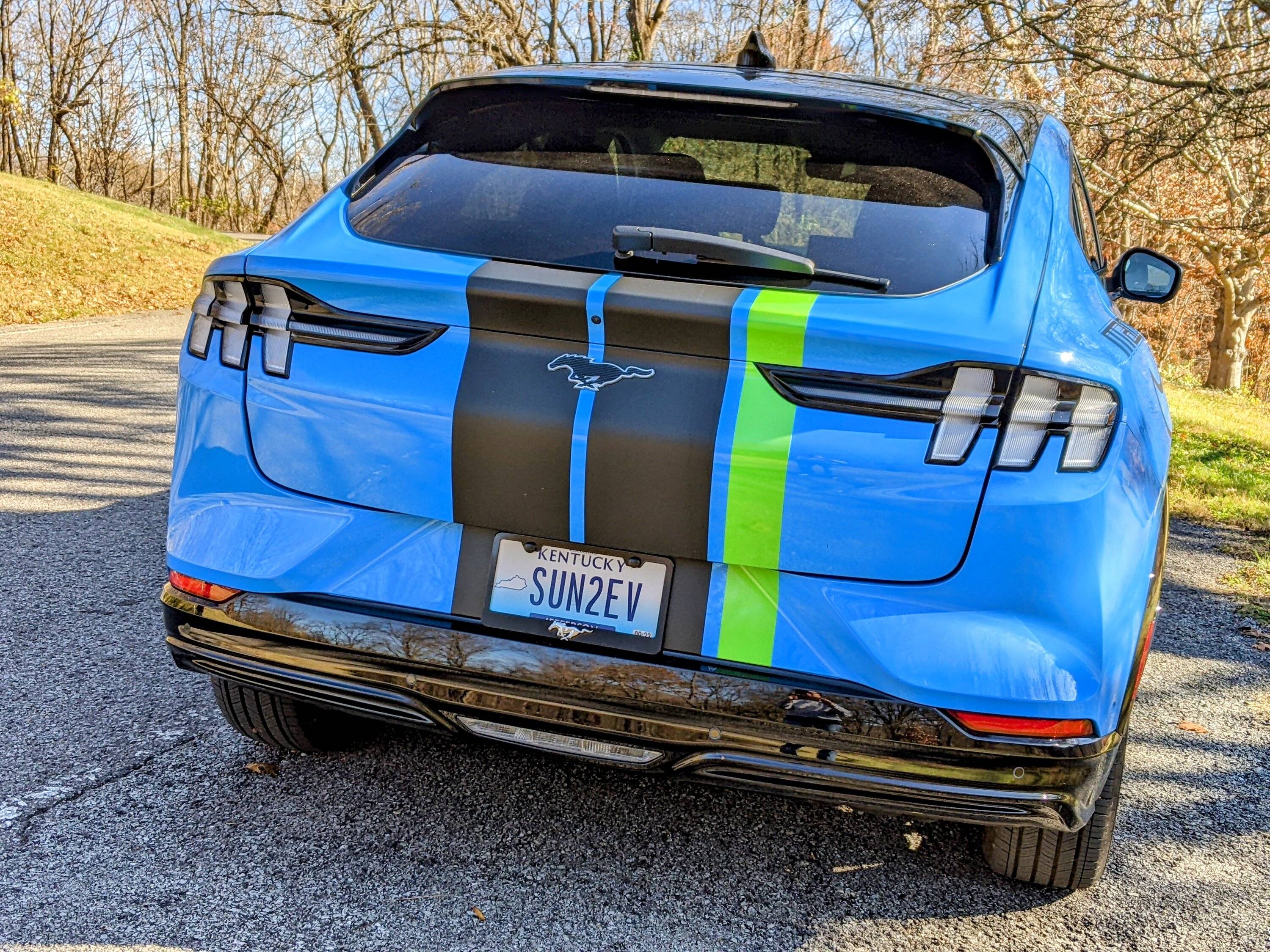 Ford Mustang Mach-E Am I getting a ticket?!?!? rear stripes