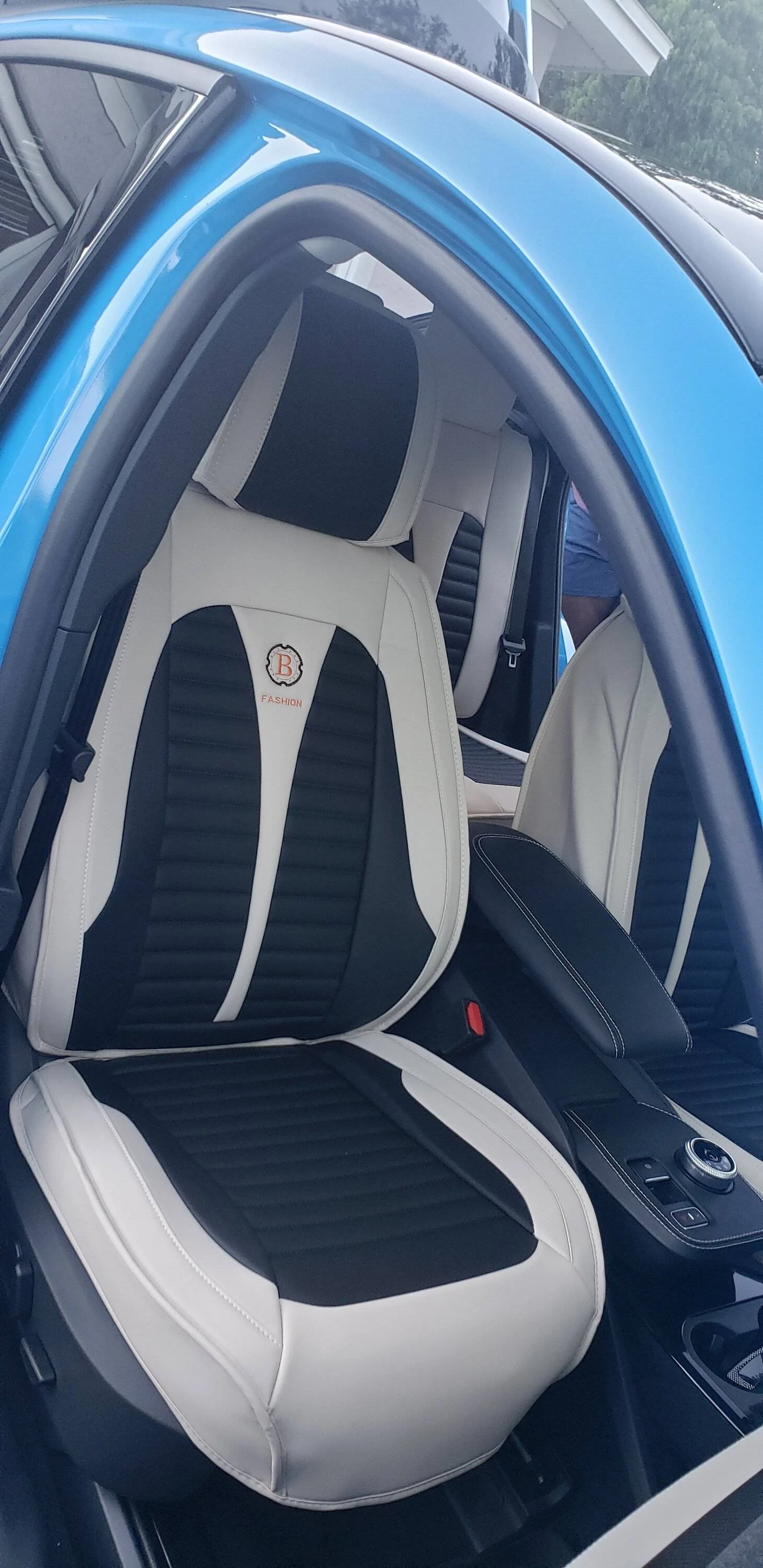 Ford Mustang Mach-E Katzkin leather seat covers now available for Mach-E 20221106_172329