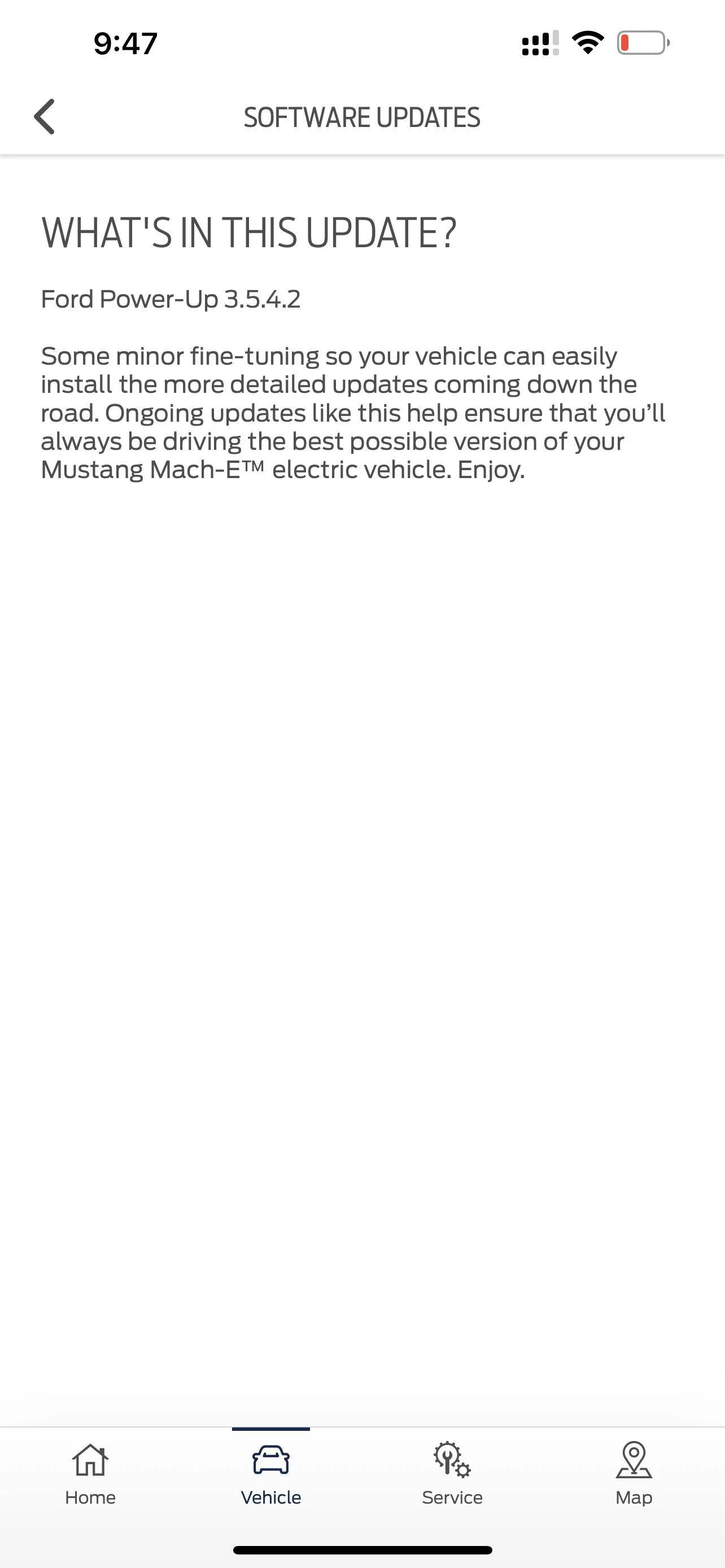 Ford Mustang Mach-E How-to find your most recent OTA update A82E60FB-08F4-45BD-A4B7-67F6D6F1A179