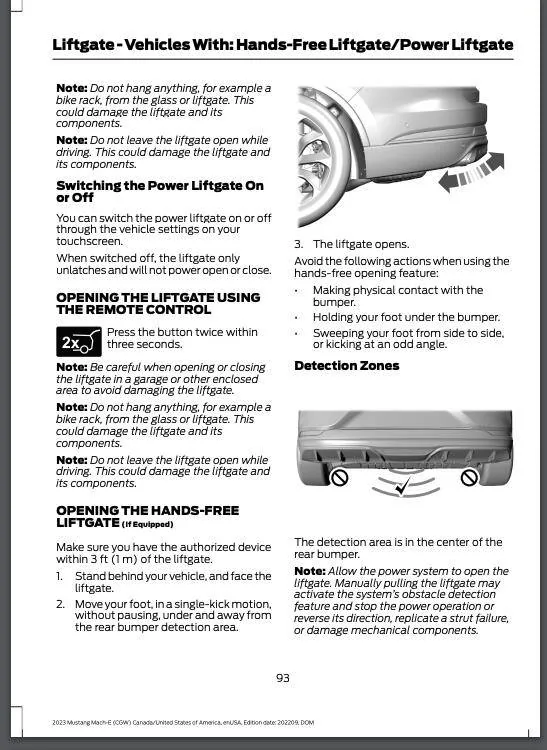 Ford Mustang Mach-E 2023 Mach-E Owners Manual PDF for anyone interested Screen Shot 2022-11-09 at 10.54.00 PM