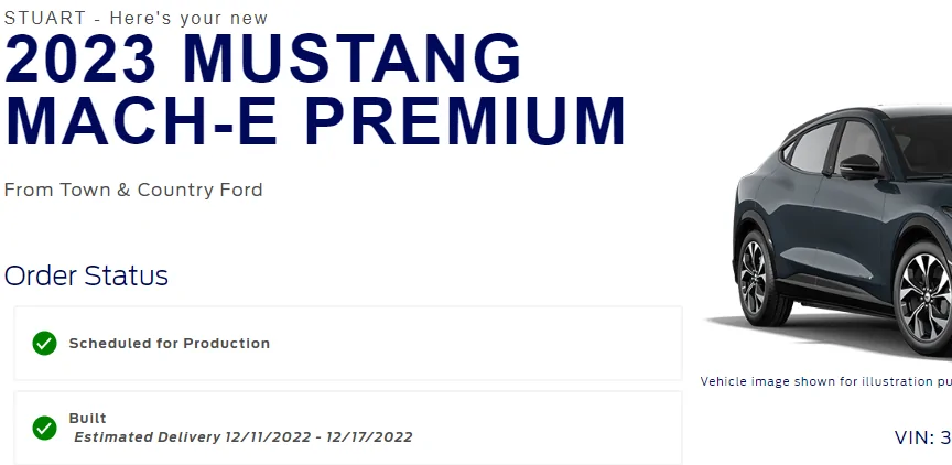 Ford Mustang Mach-E 11/7/22  Build Week Thread for 2023 MME's 1668458281877