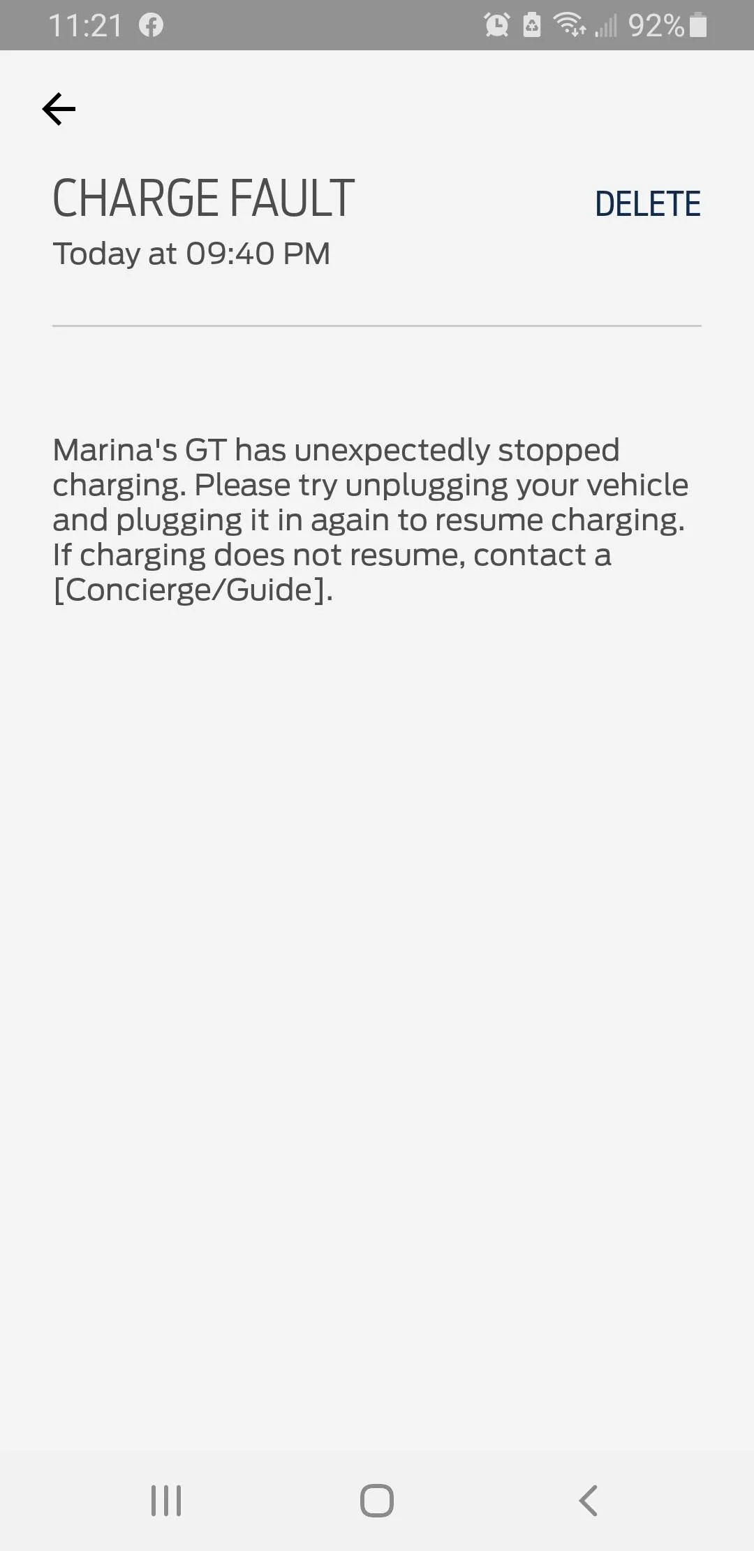 Ford Mustang Mach-E Powertrain malfunction...... Screenshot_20221114-232150_FordPass