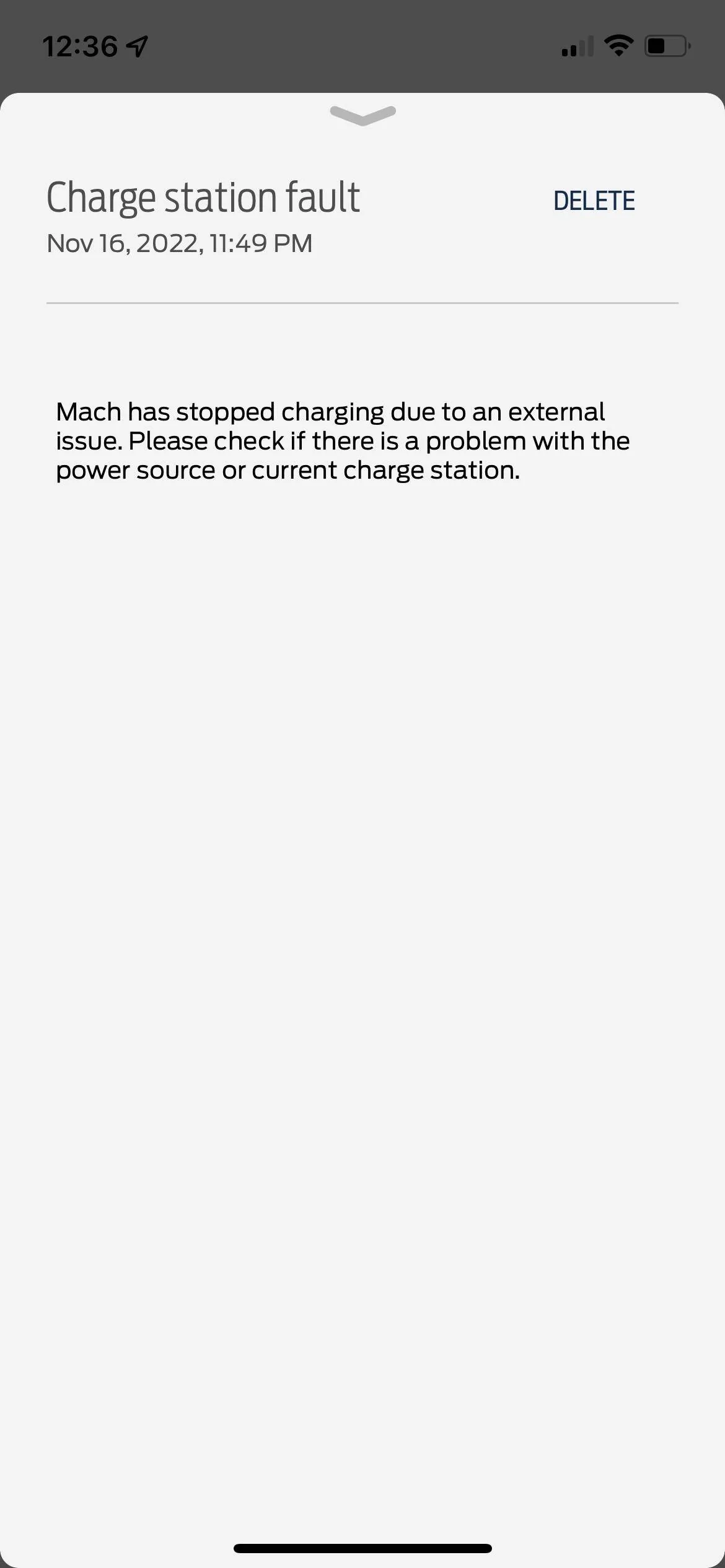 Ford Mustang Mach-E TSB - Tight J1772 Plug Causes "Charge station fault" Message, P0D56:24 code, and possible 12V Battery Drain IMG_1352