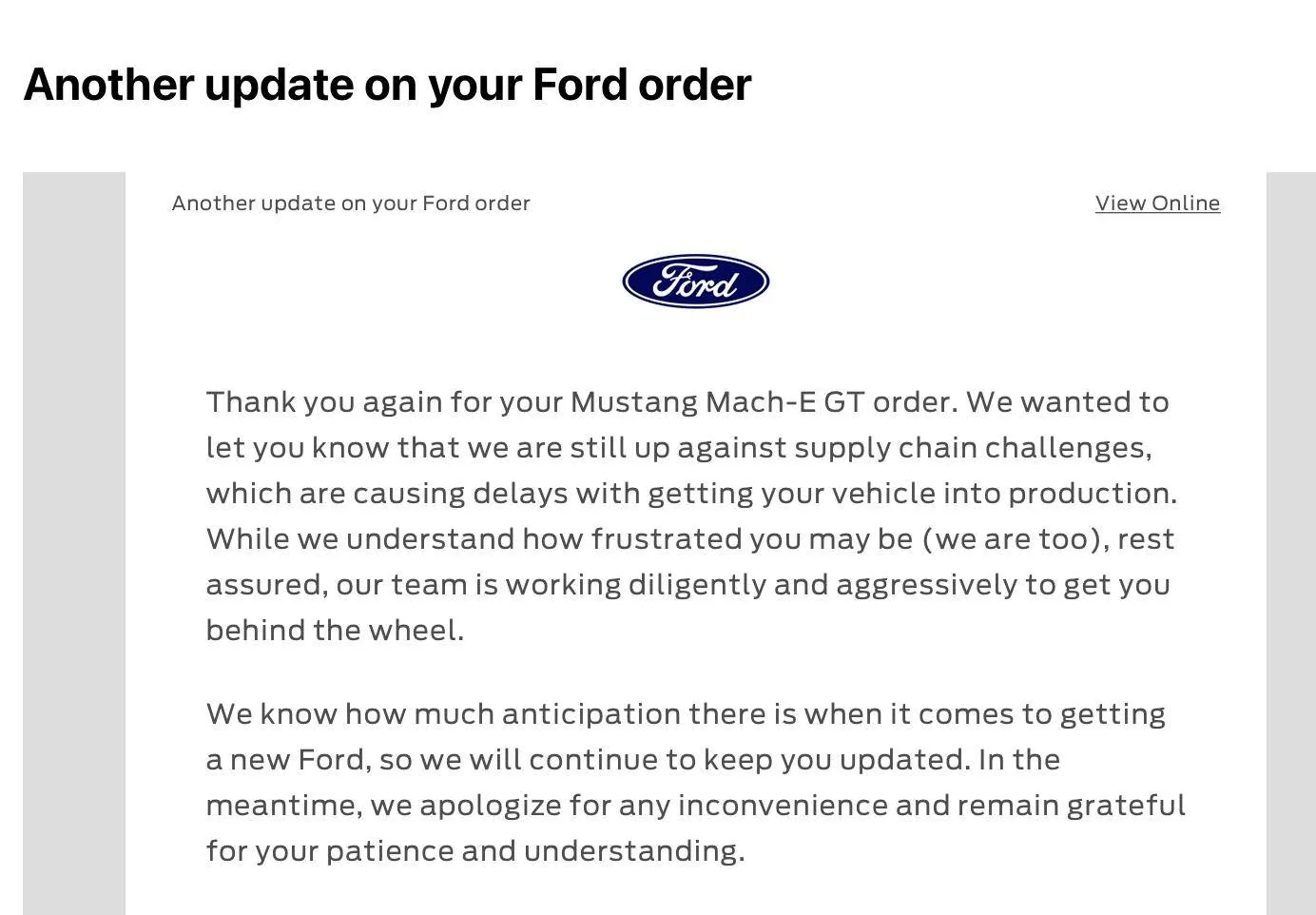Ford Mustang Mach-E 11/7/22  Build Week Thread for 2023 MME's 1668724147393