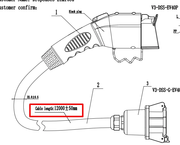 Ford Mustang Mach-E Replacing ChargePoint HomeFlex cord with a 40' spec sheet