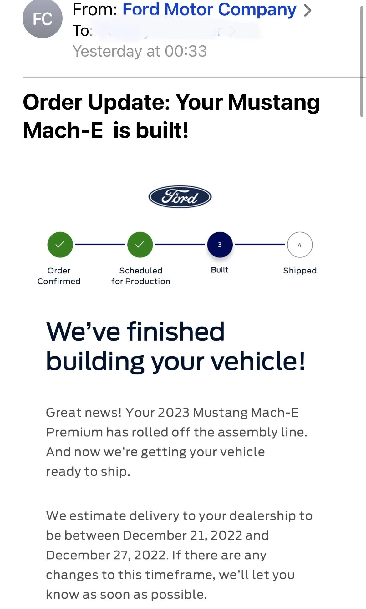 Ford Mustang Mach-E 11/21/2022 Build Week Gang EF0368B8-2F0D-461D-8222-CFE8F144E03E