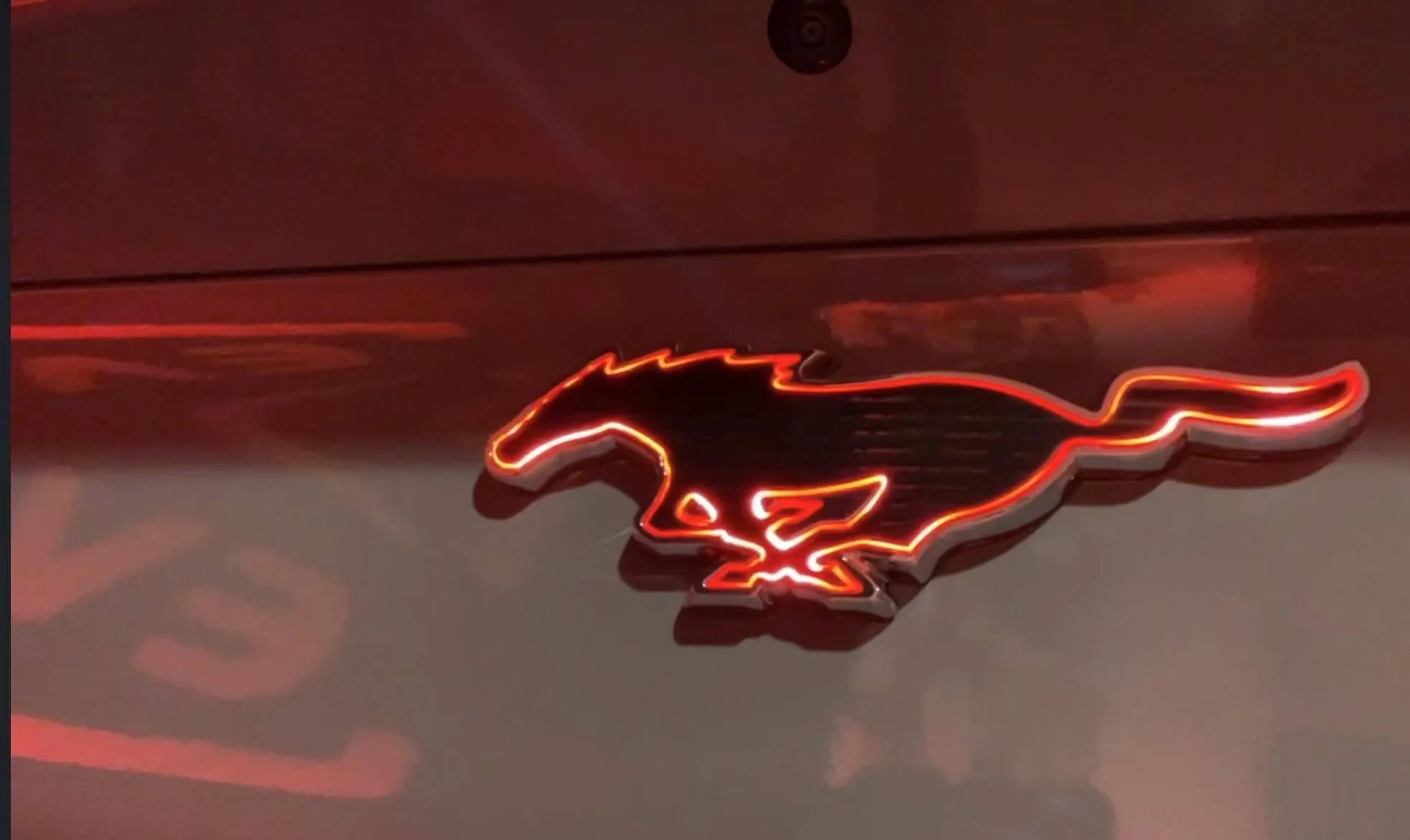 Ford Mustang Mach-E A rear Pony Emblem that lights up when you brake. Plug & Play on Mach-E! 4a0bcec18fbabb80c1f49c714e330cc