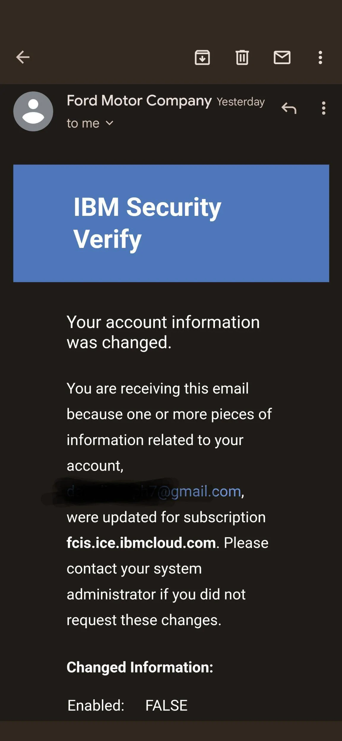 Ford Mustang Mach-E Fraud detected and Ford account disabled Screenshot_20221129-130153