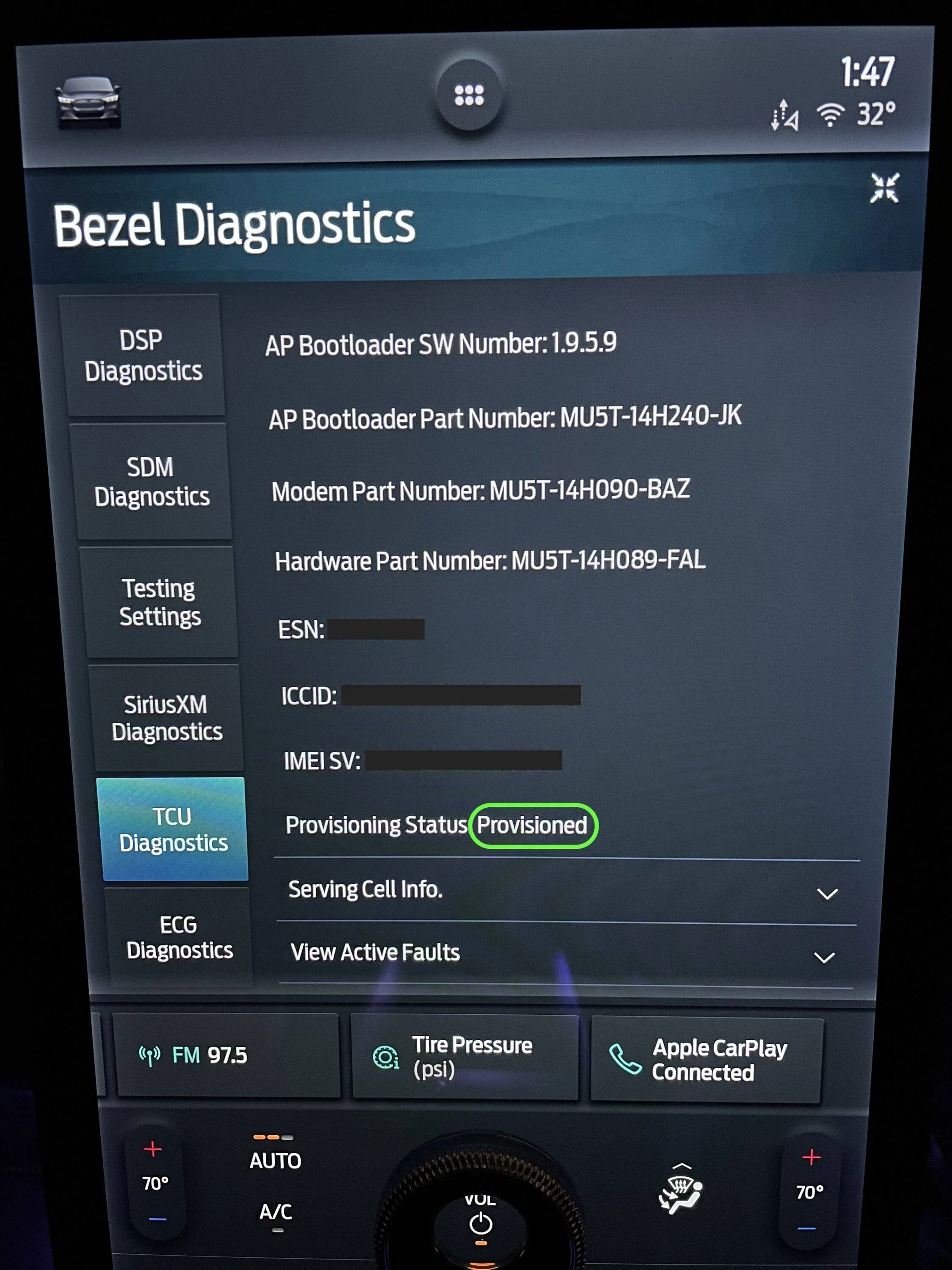 Ford Mustang Mach-E SSM 51228 - Inoperative FordPass Remote Features TCU Provisioning Status