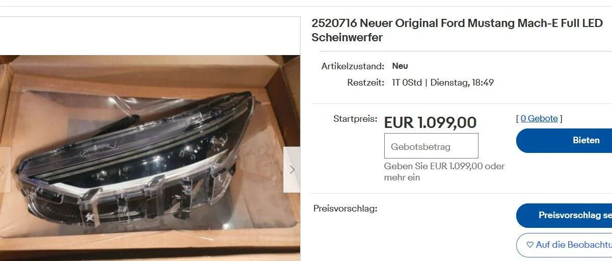 Ford Mustang Mach-E Matrix Headlights? Full LED MME 2020