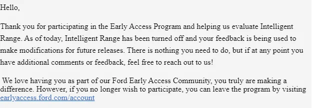 Ford Mustang Mach-E Intelligent Range now being enabled on Early Access Program Mach-E 1670362197438