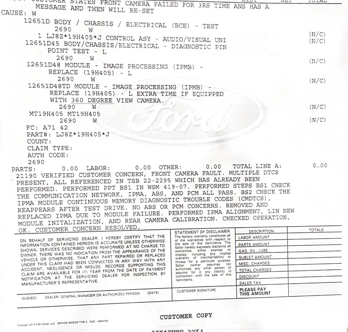 Ford Mustang Mach-E Front Camera Fault & Pre-Collision Assist Not Available Errors DDB763B2-8F7F-4AE5-85F8-A00851749E3F