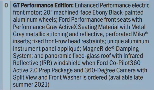 Ford Mustang Mach-E GT Performance Edition vs Standard GT worth it? 1671044524394