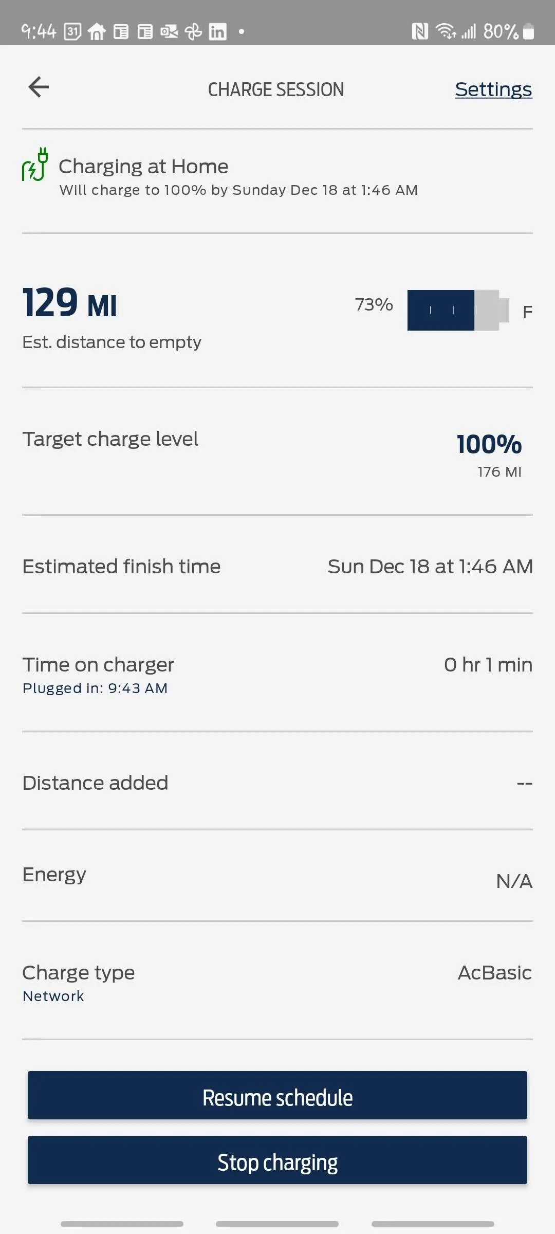 Ford Mustang Mach-E What is the lvl 2 charging speed of the Mach E? "scheduled charge did not begin" error Screenshot_20221217-094432_FordPass