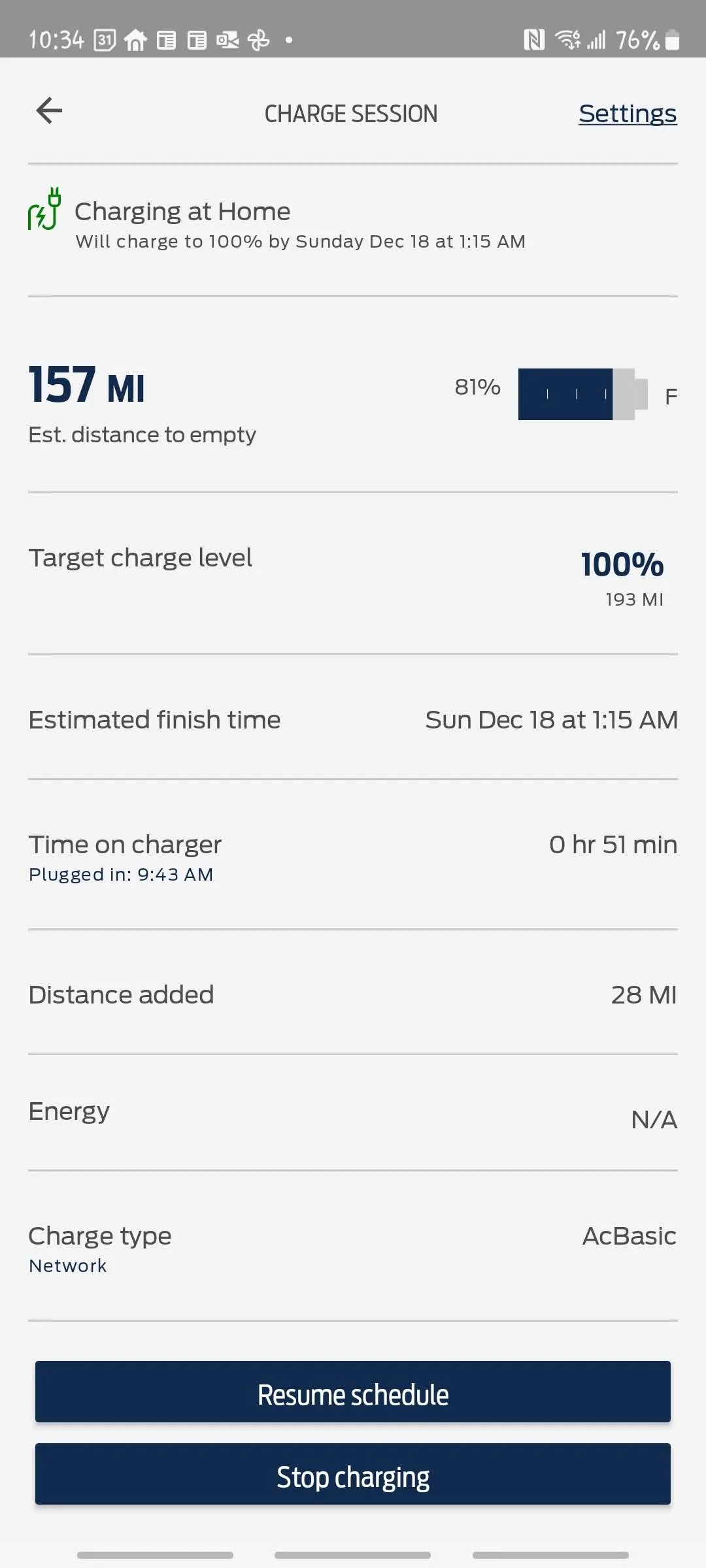Ford Mustang Mach-E What is the lvl 2 charging speed of the Mach E? "scheduled charge did not begin" error Screenshot_20221217-103412_FordPass